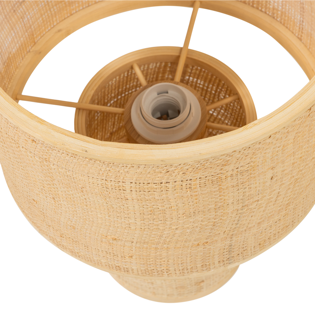 SYRO TISCHLAMPE RAFFIA NATUR 38XO28 CM