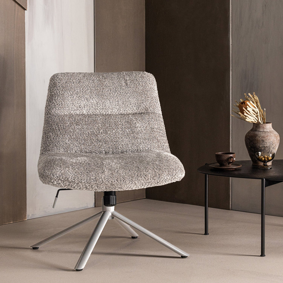 SOREN VERSTELLBARER SESSEL WOLLE GRAU