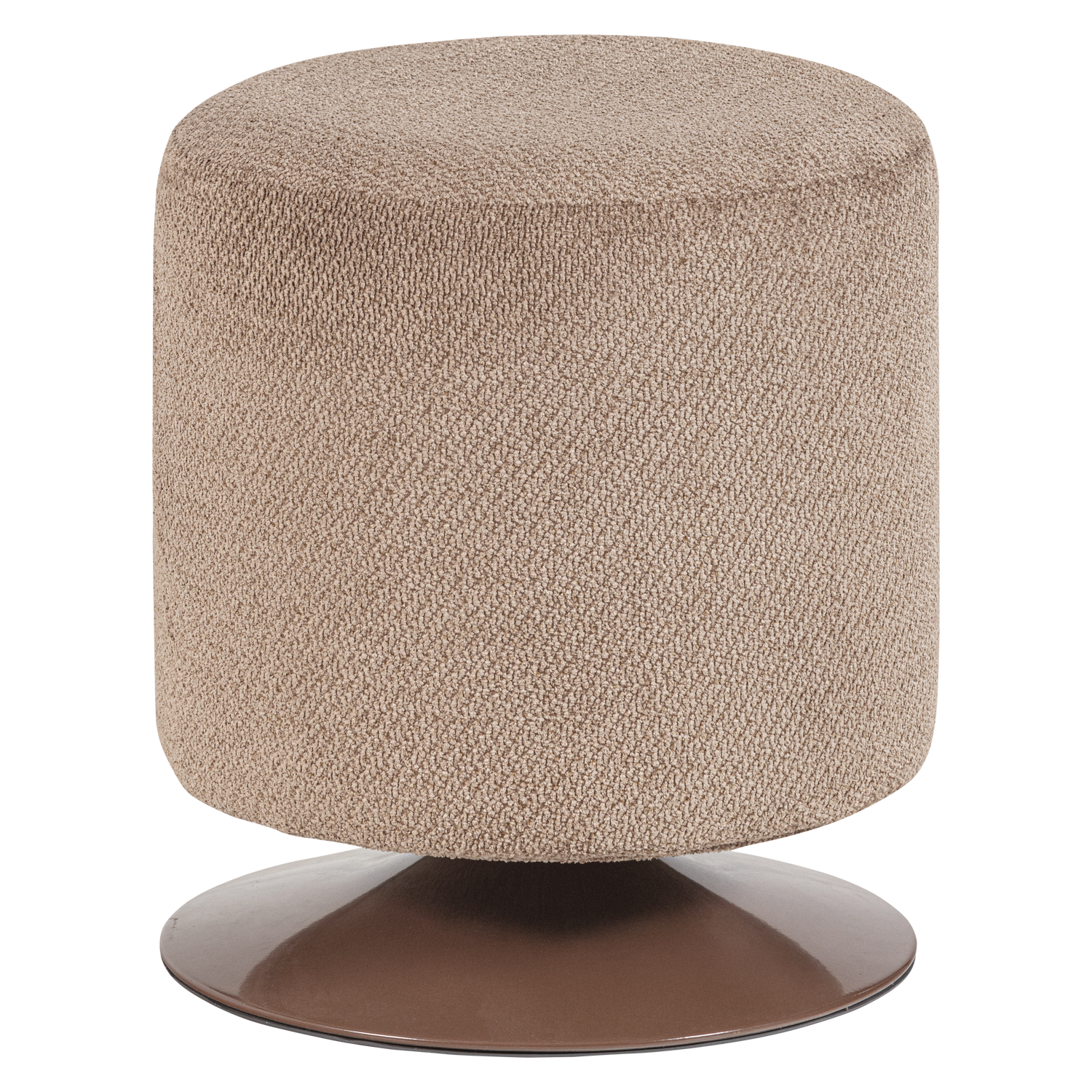 ISLEN HOCKER MIT DREHFUSS BOUCLE BRAUN
