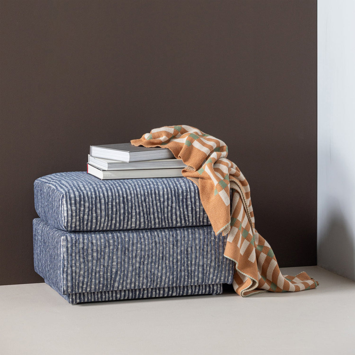 VOLA PLAID GRÜN/ORANJE
