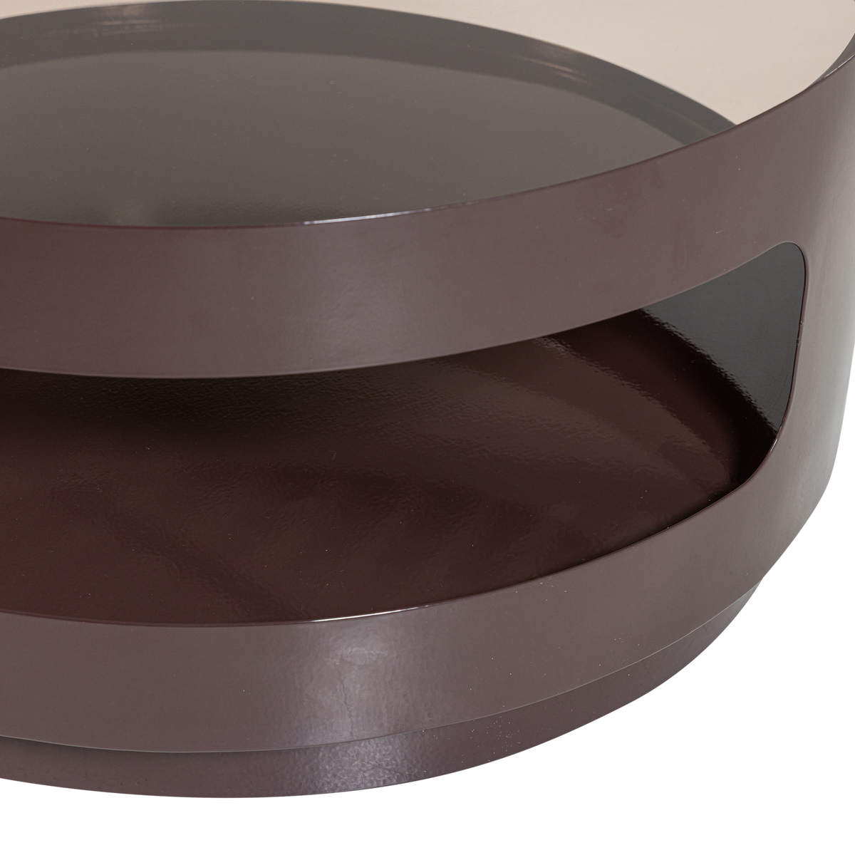 SERO COUCHTISCH METALL/GLAS BRAUN