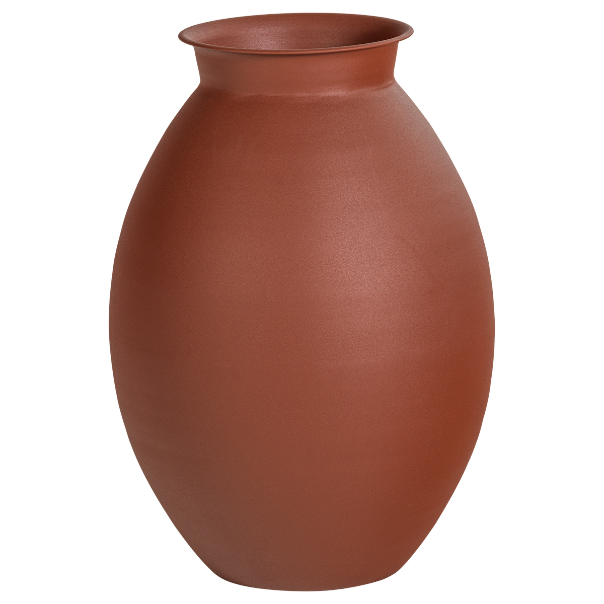 CARO VASE XXL METALL BRAUN/ROT