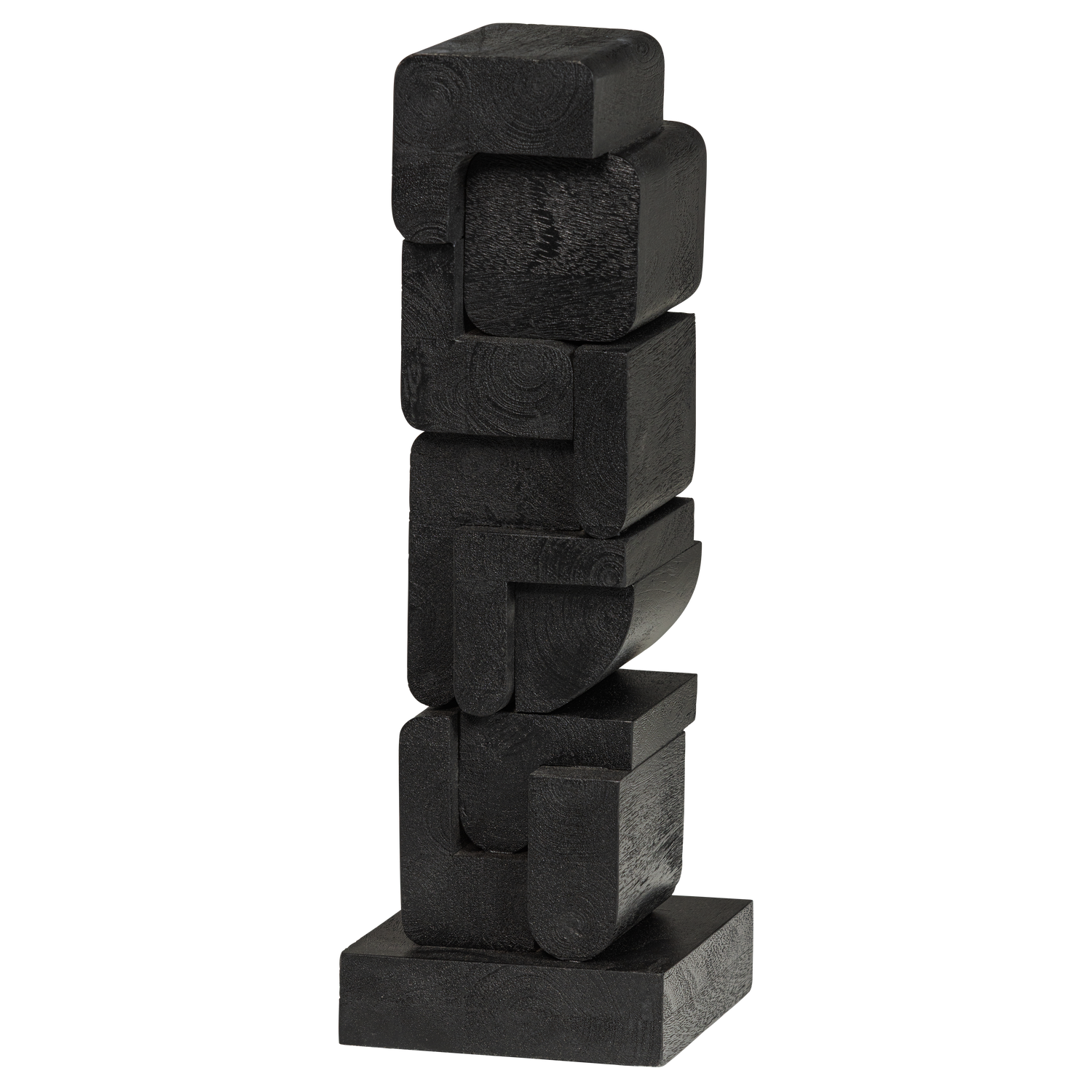 ISAN SKULPTUR ORNAMENT HOLZ SCHWARZ
