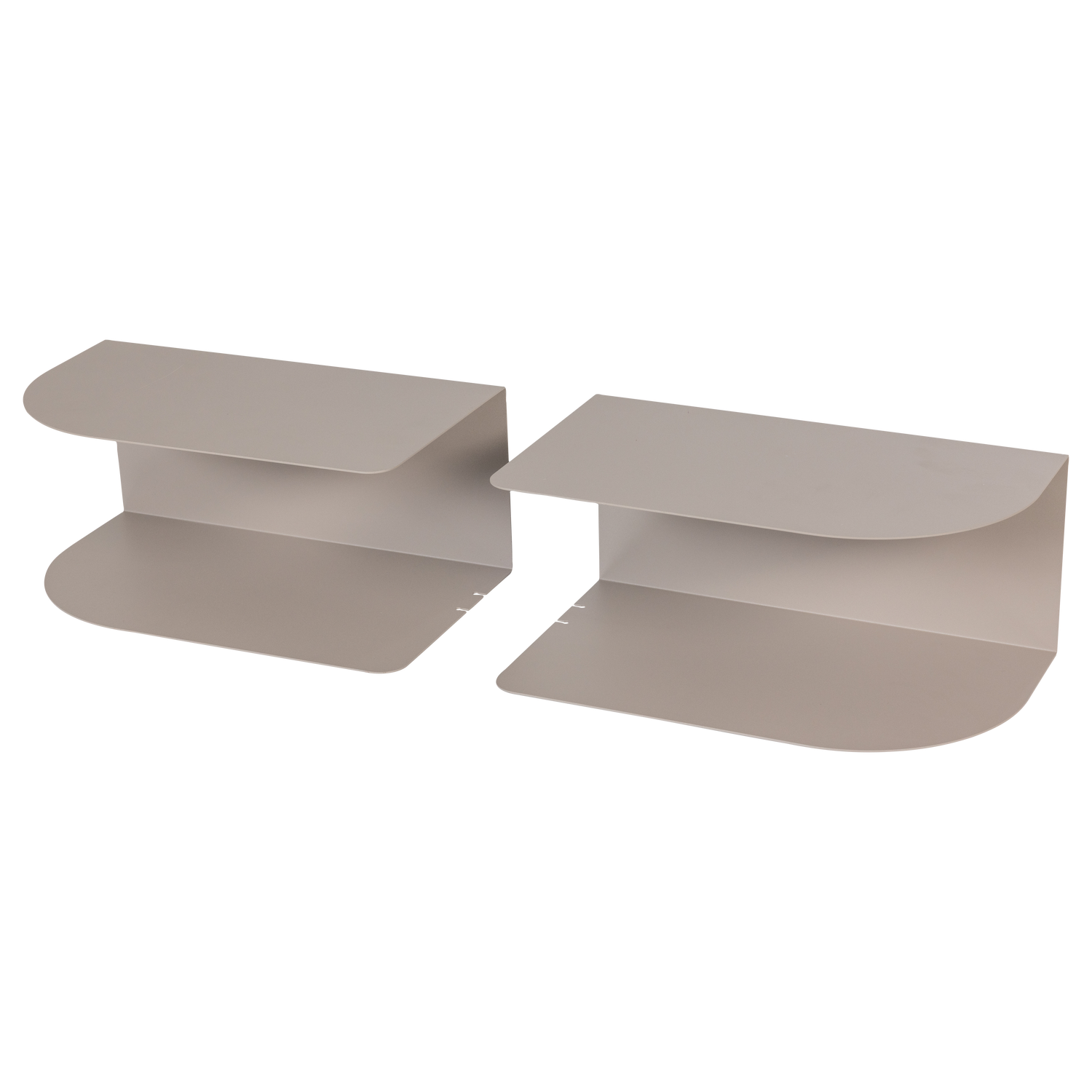 OVIA NACHTTISCH LINKS/RECHTS METALL SAND - 2ER SET