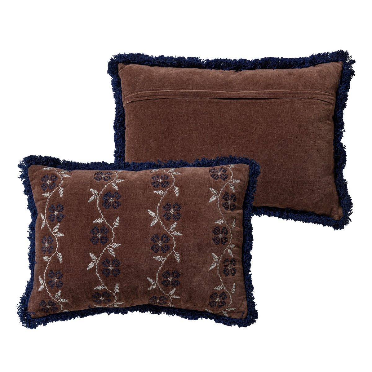 NIVA KISSIN VELVET BRAUN/BLAU - 4ER SET