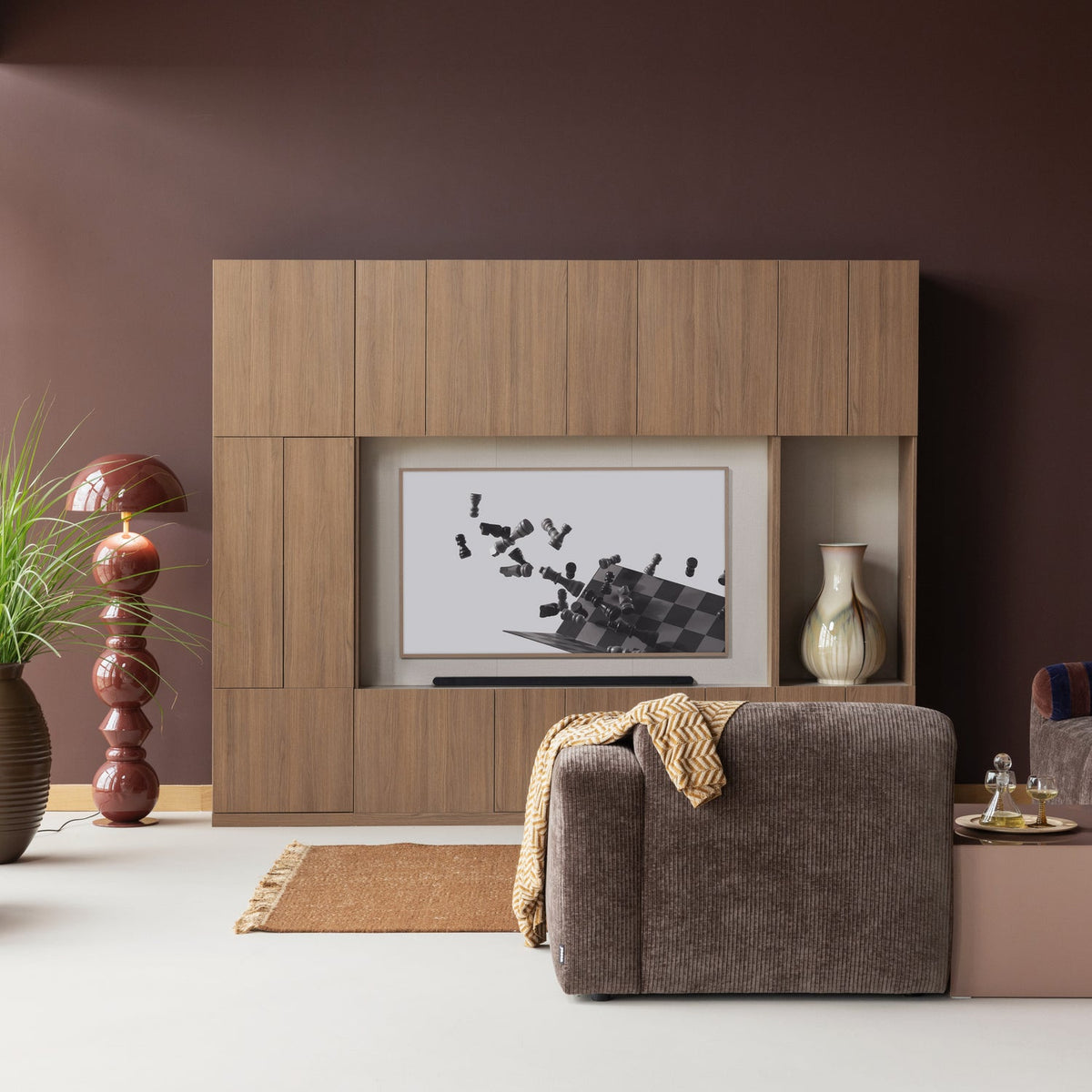 RUGLIO TEPPICH 170X240 CM WOLLE/JUTE BRAUN