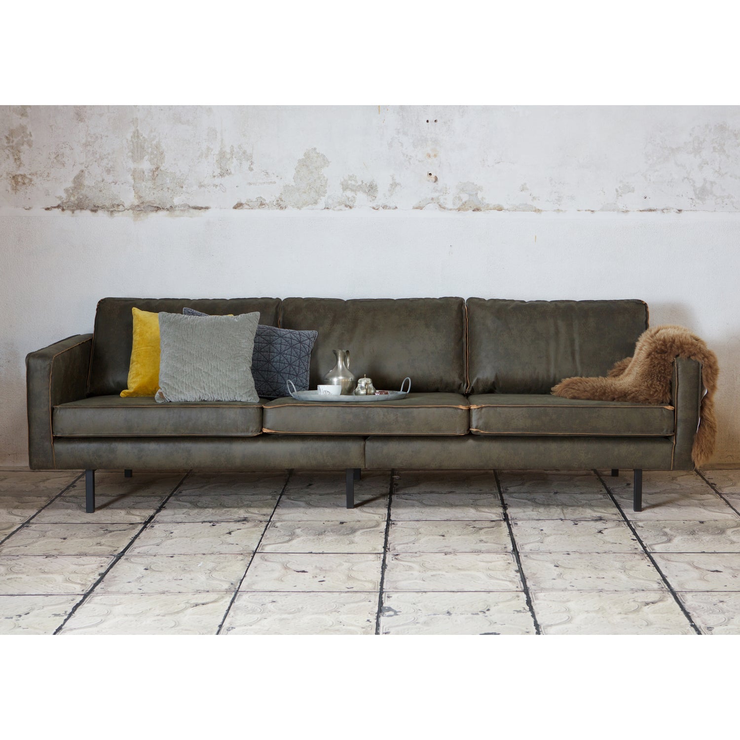 RODEO SOFA 3-SITZER ARMY