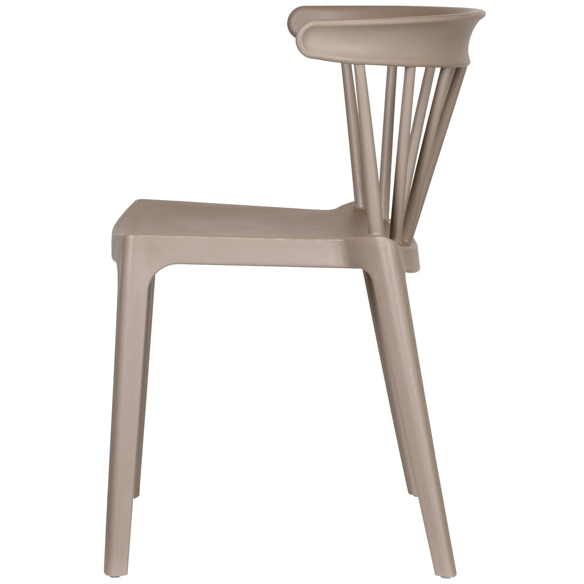 BLISS GARTENSTUHL MIT STANGEN KUNSTSTOFF TAUPE