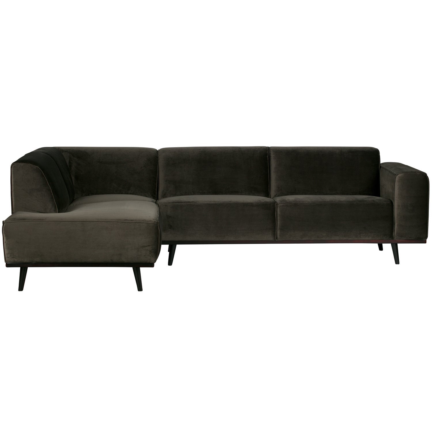 STATEMENT ECKCOUCH LINKEN VELVET WARMEN GRUN