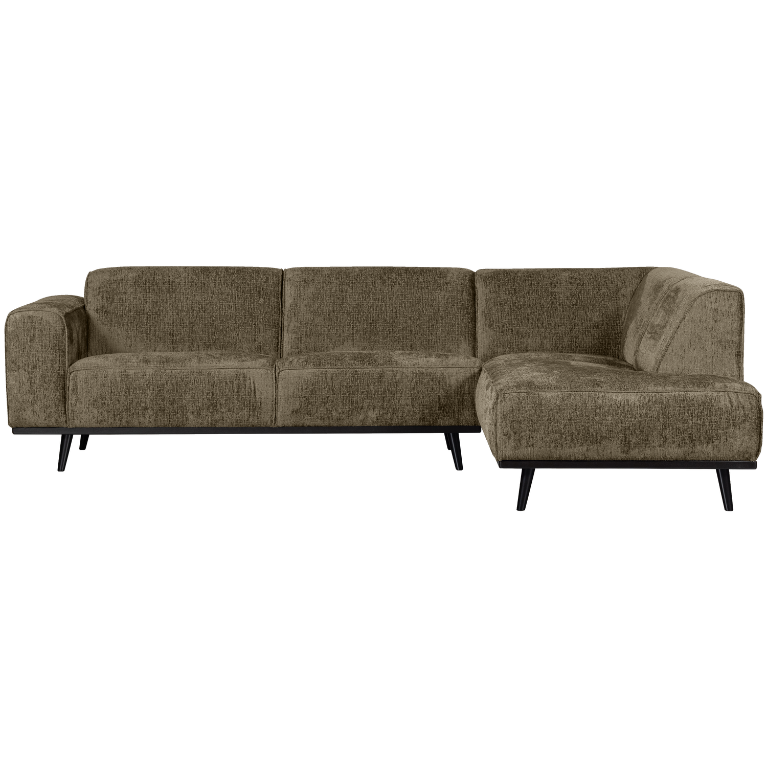 STATEMENT ECKCOUCH RECHTS STRUCTURE VELVET BONSAI