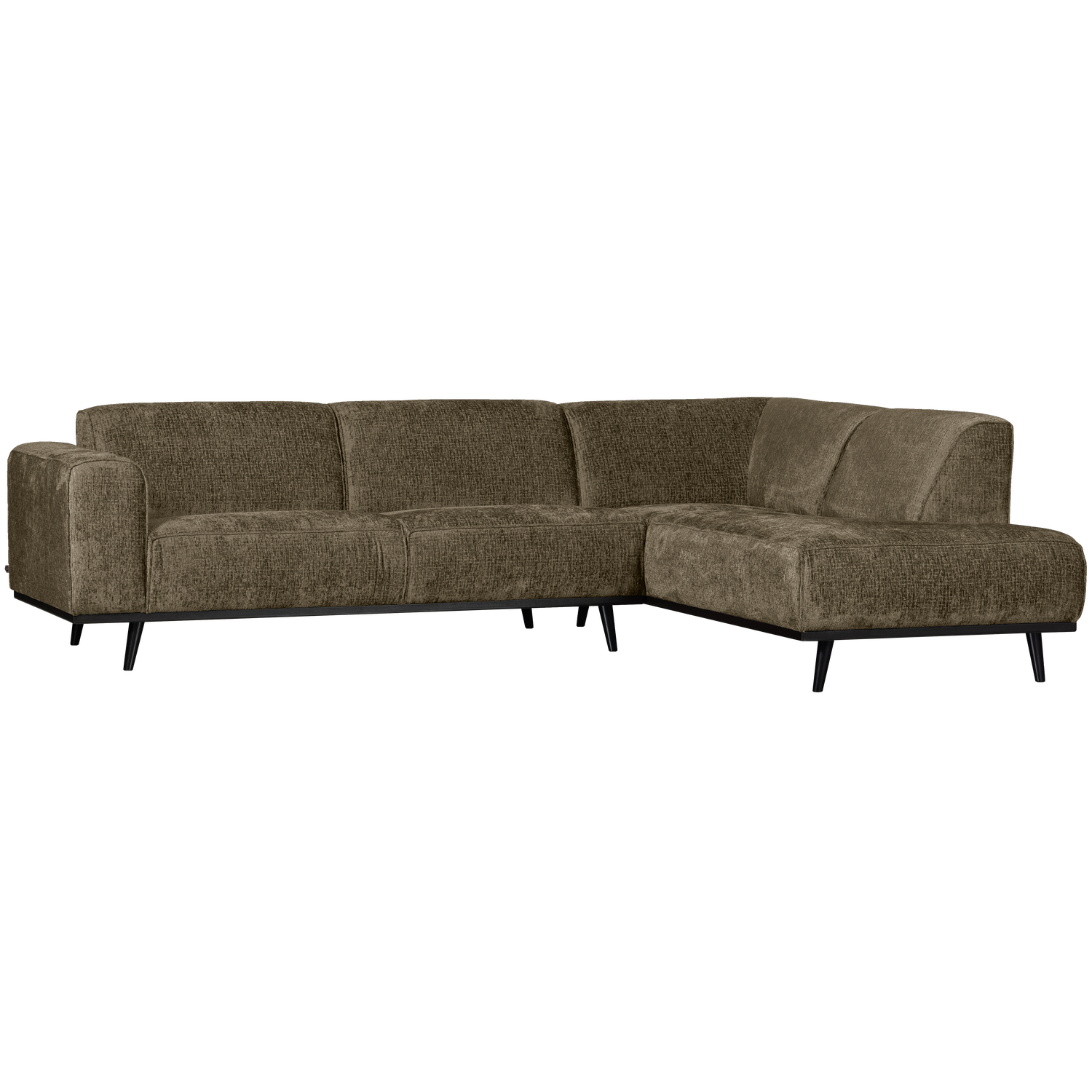 STATEMENT ECKCOUCH RECHTS STRUCTURE VELVET BONSAI