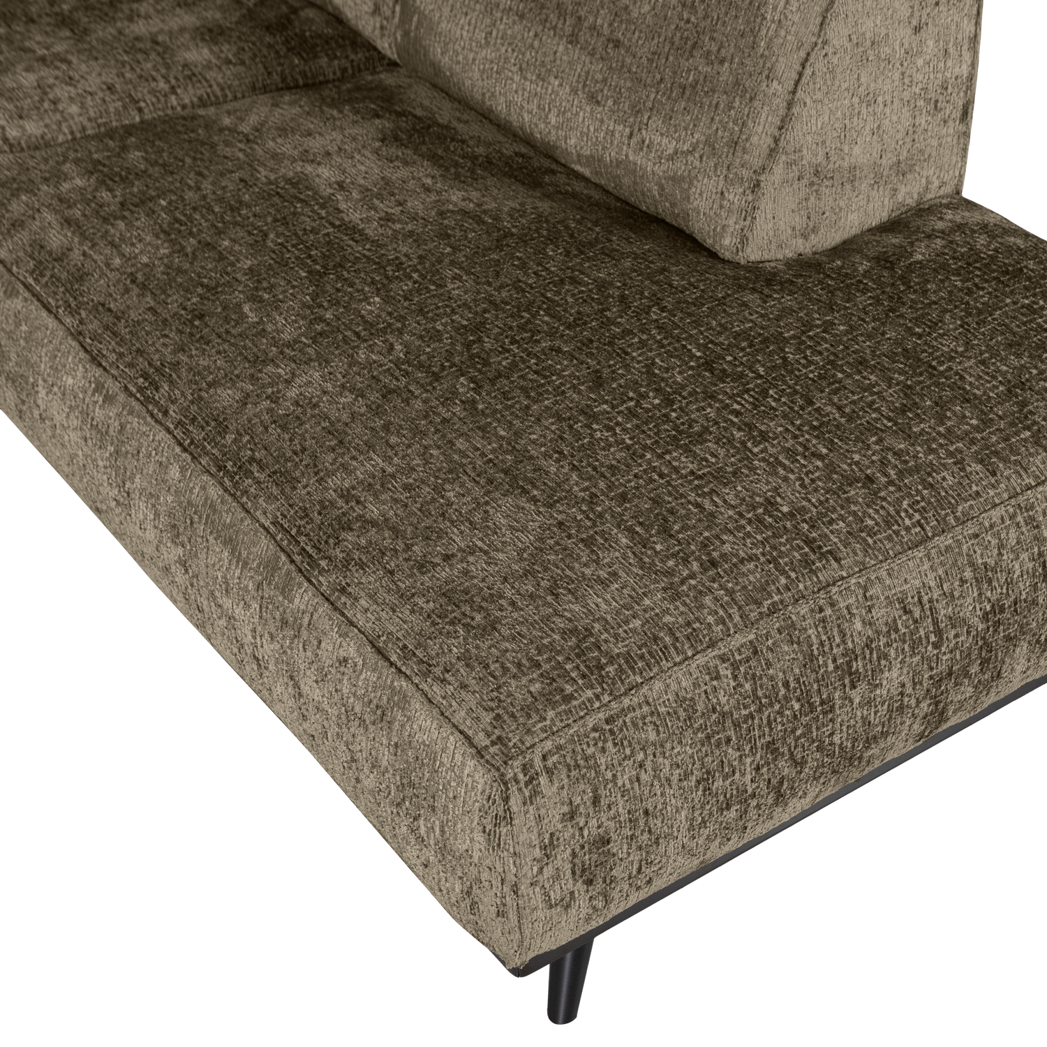 STATEMENT ECKCOUCH RECHTS STRUCTURE VELVET BONSAI