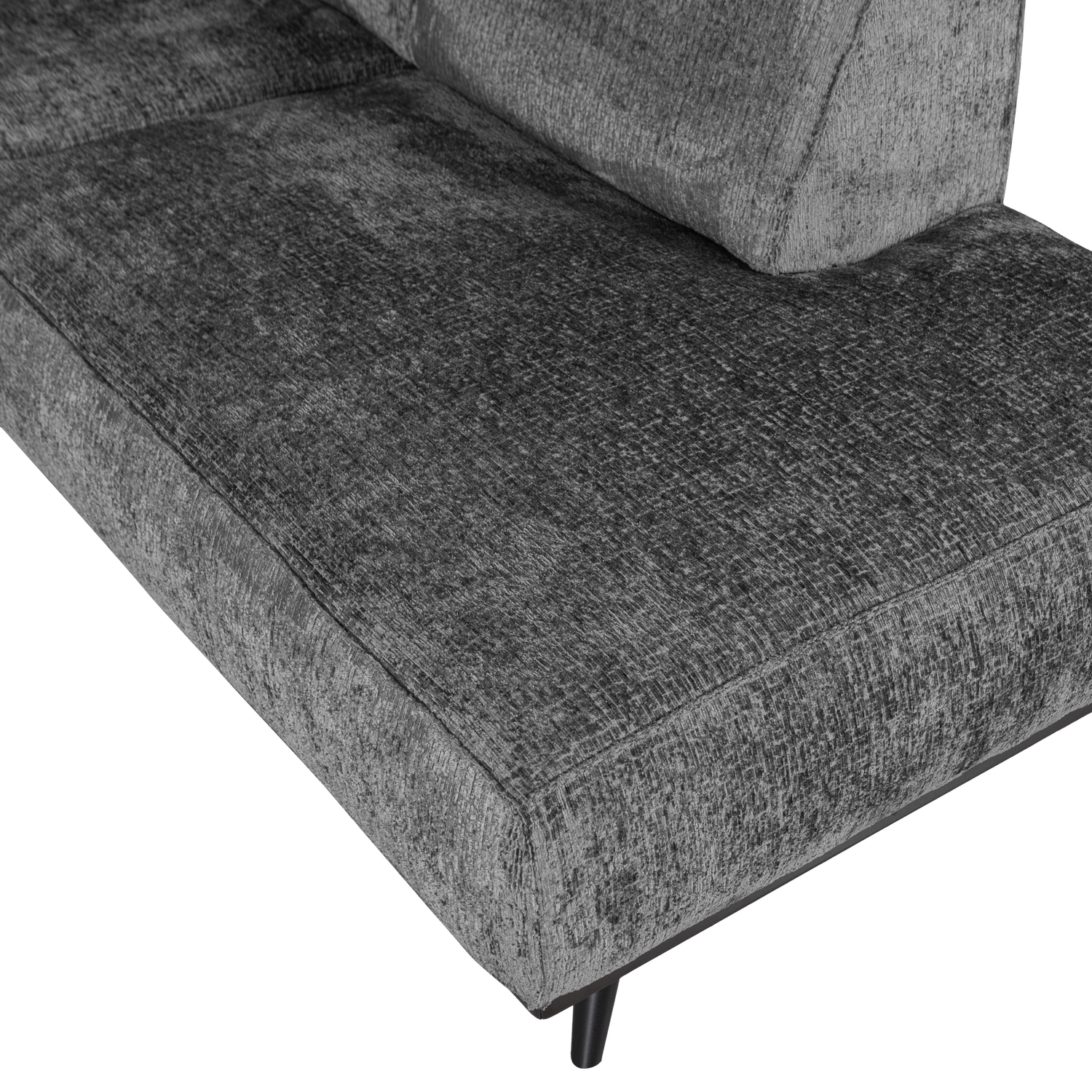 STATEMENT ECKCOUCH RECHTS STRUCTURE VELVET MOUNTAIN