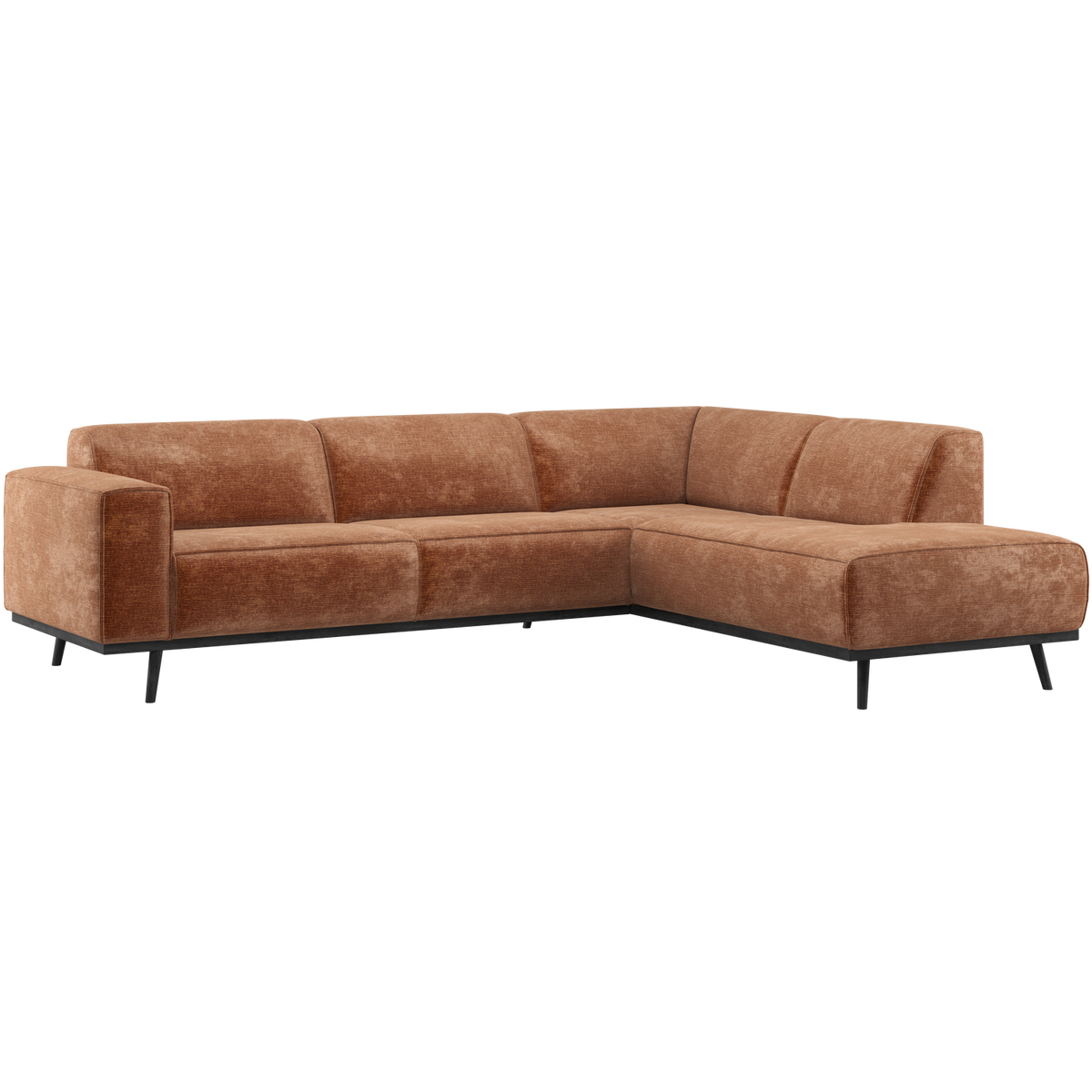 STATEMENT ECKBANK RECHTS CHENILLE VELVET TERRA