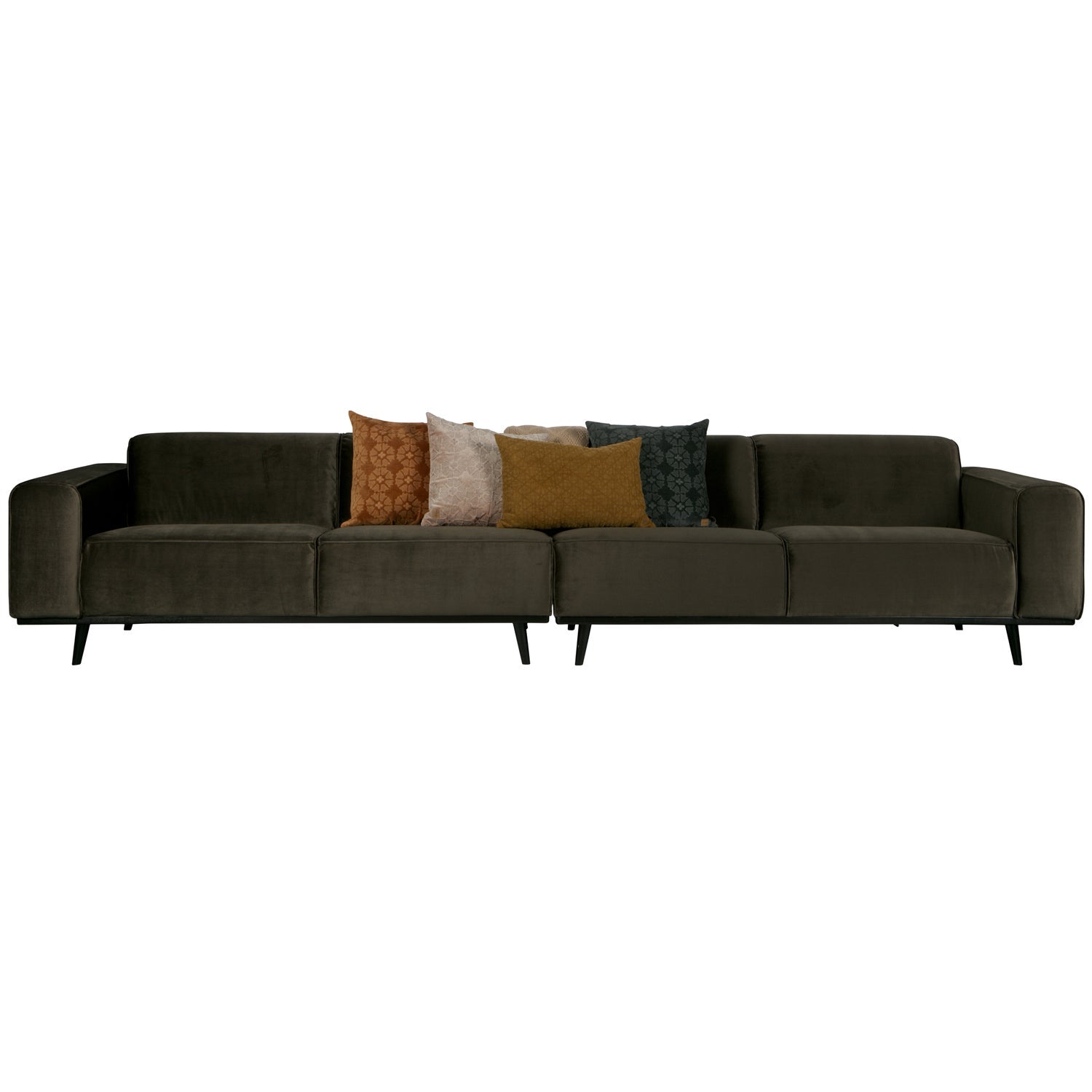 STATEMENT XL 4-SEATER 372 CM VELVET DARK GREEN HUNTER