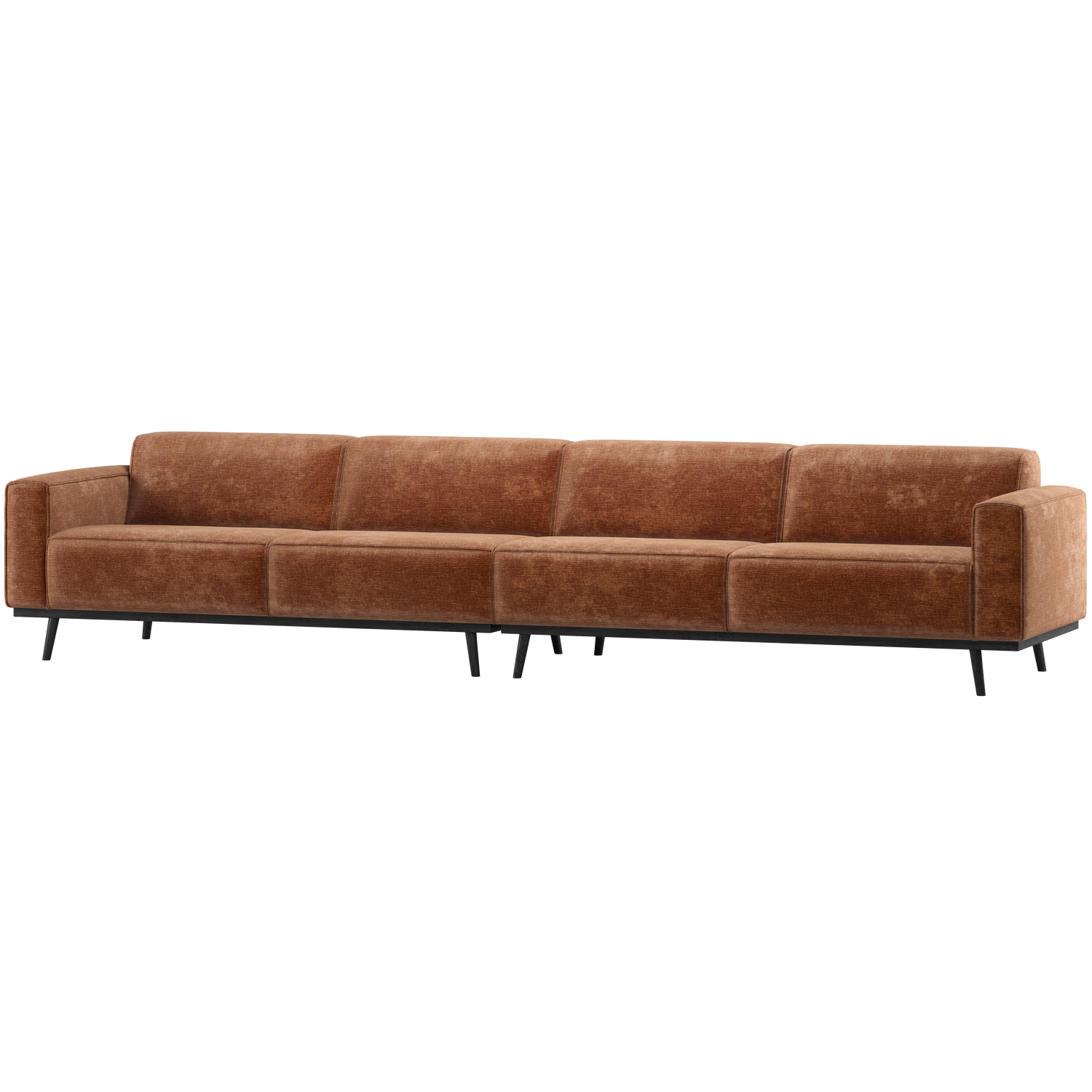 STATEMENT XL 4-SITZER 372 CM CHENILLE VELVET TERRA