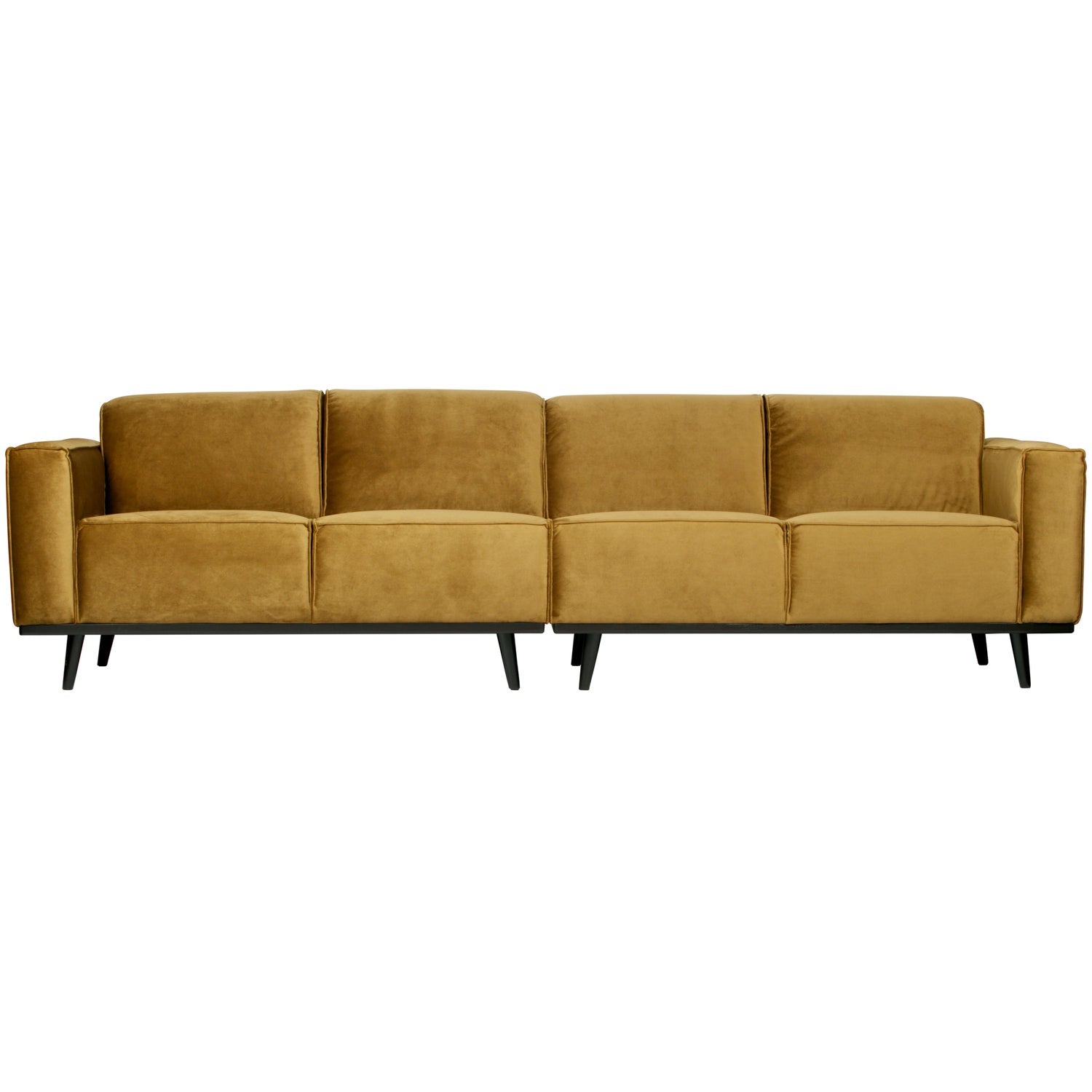 STATEMENT 4-SEATER 280 CM VELVET HONIGGELB