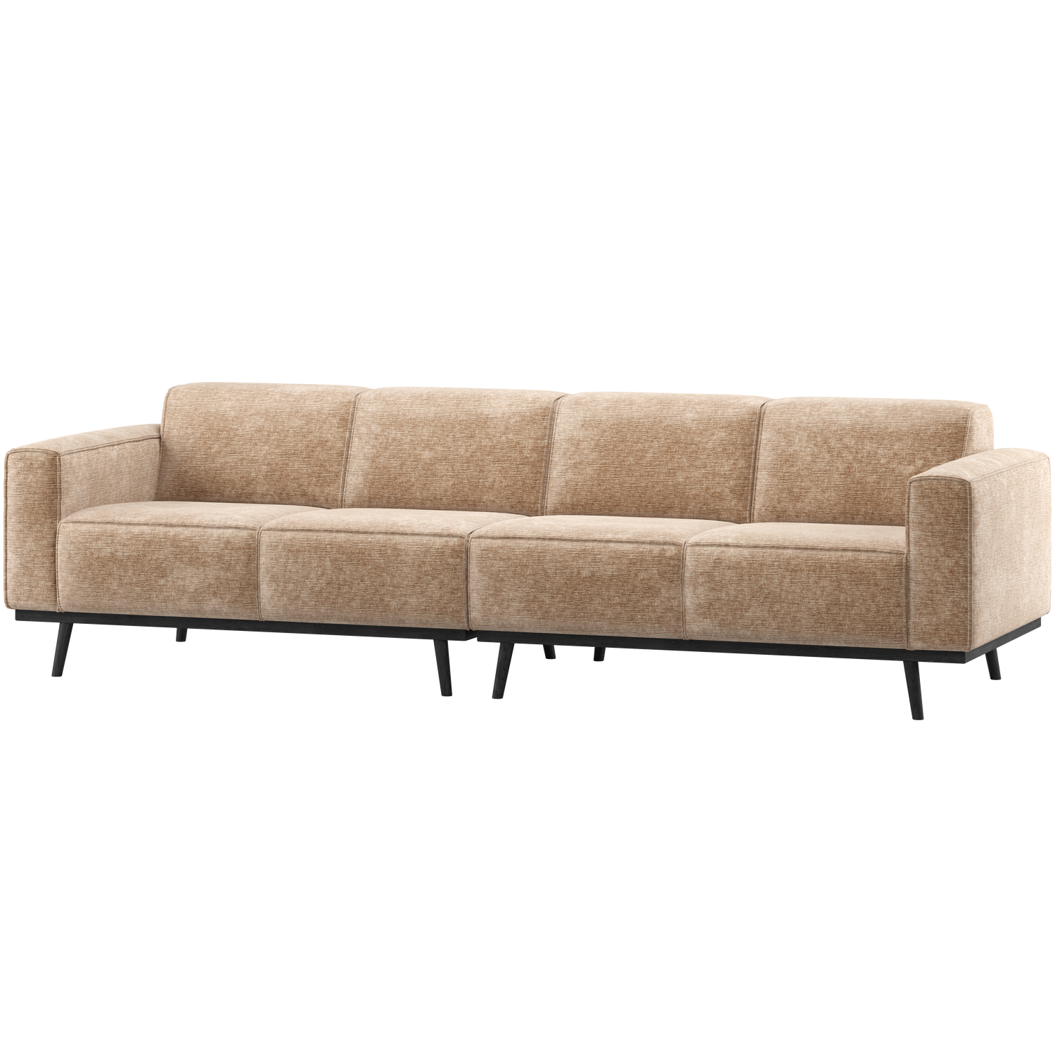 STATEMENT 4-SITZER 280 CM CHENILLE VELVET PFIRSICH ROSA