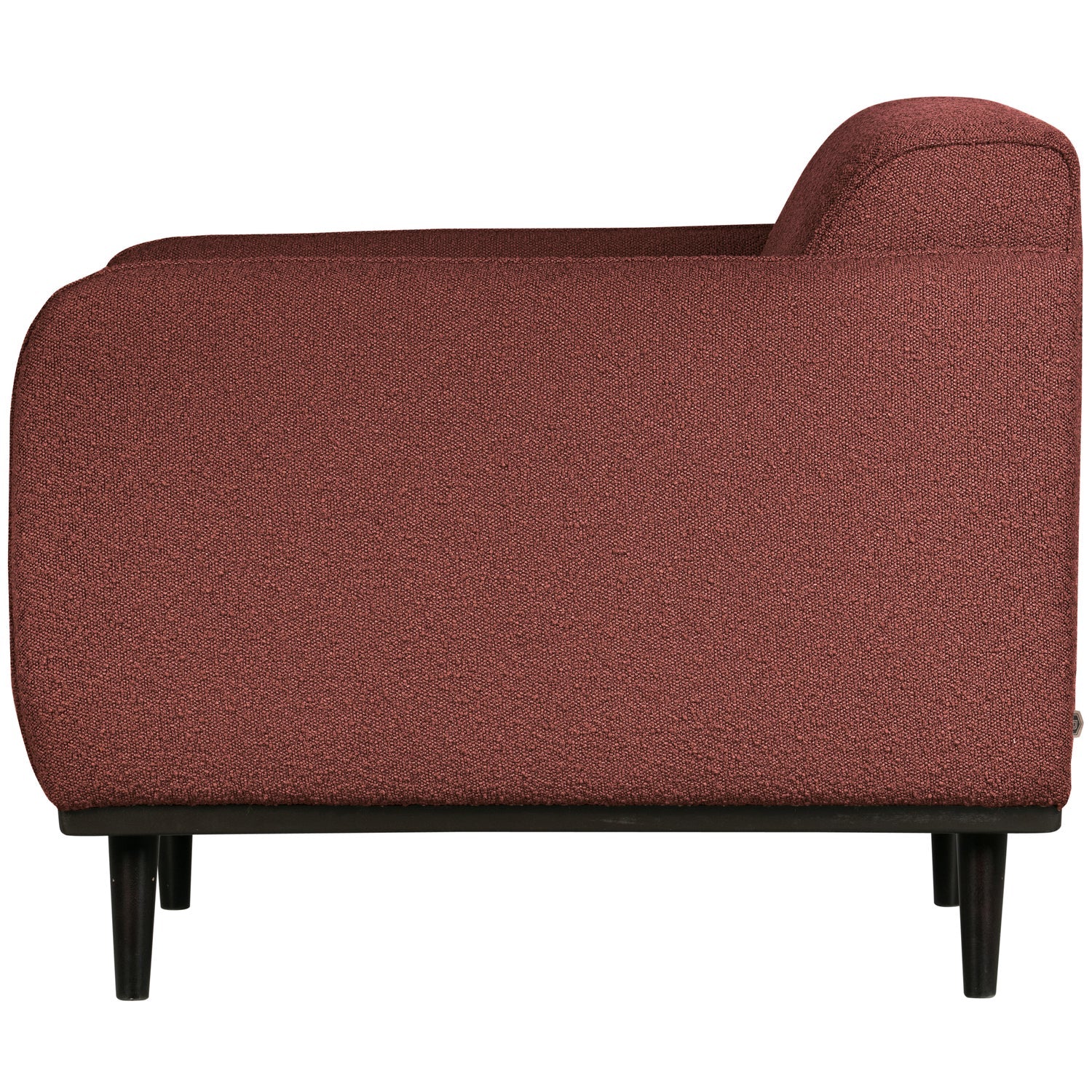 STATEMENT ARM CHAIR BOUCLE KASTANIE