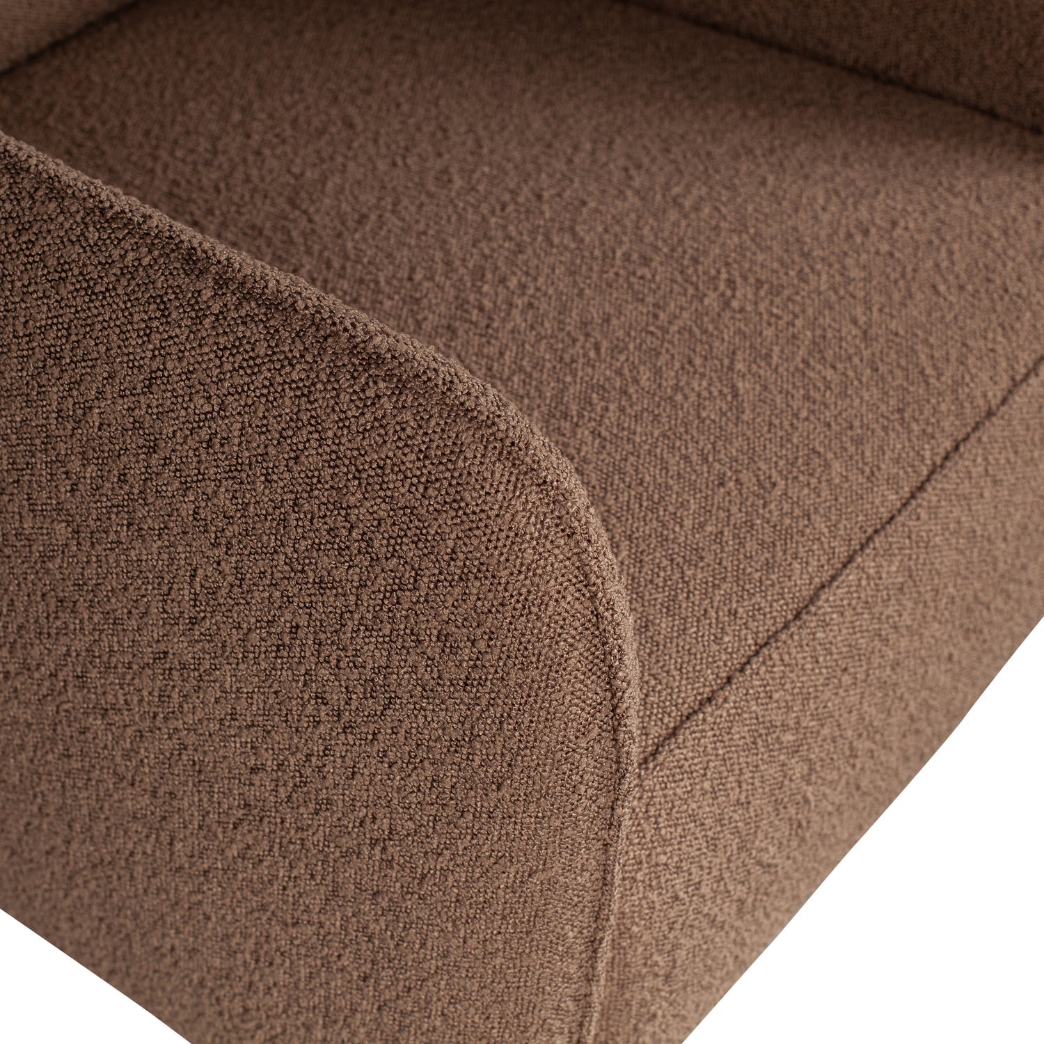 STATEMENT ARM CHAIR BOUCLE NOUGAT