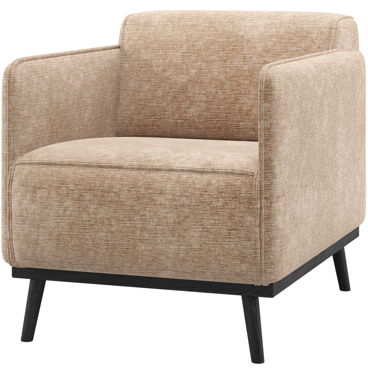 STATEMENT SESSEL CHENILLE VELVET PFIRSICH ROSA