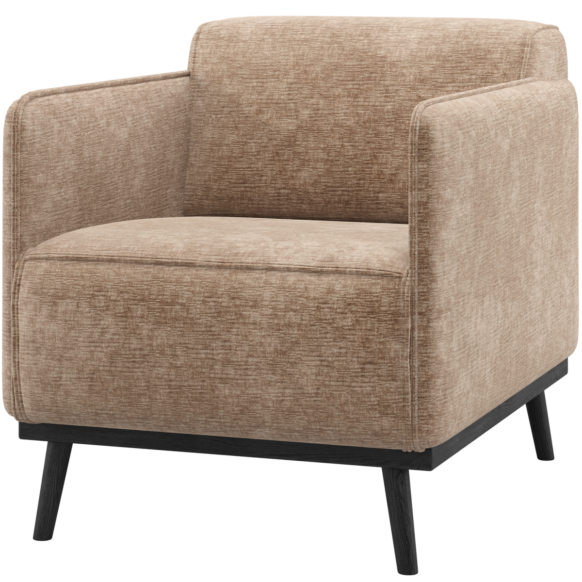 STATEMENT SESSEL CHENILLE VELVET TAUPE