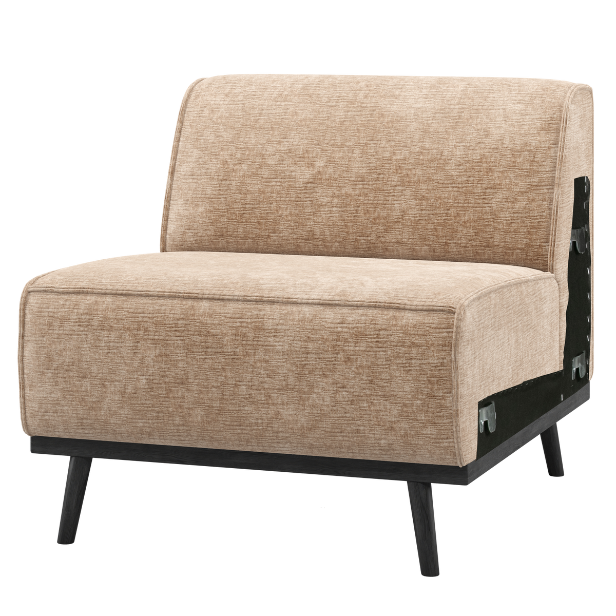 STATEMENT 1-SITZER ELEMENT CHENILLE VELVET PFIRSICH ROSA