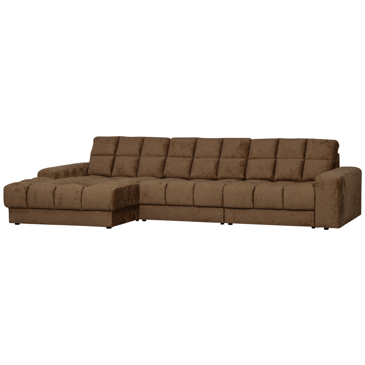 SECOND DATE CHAISE LONGUE LINKS STRUKTUR SAMT BRASS