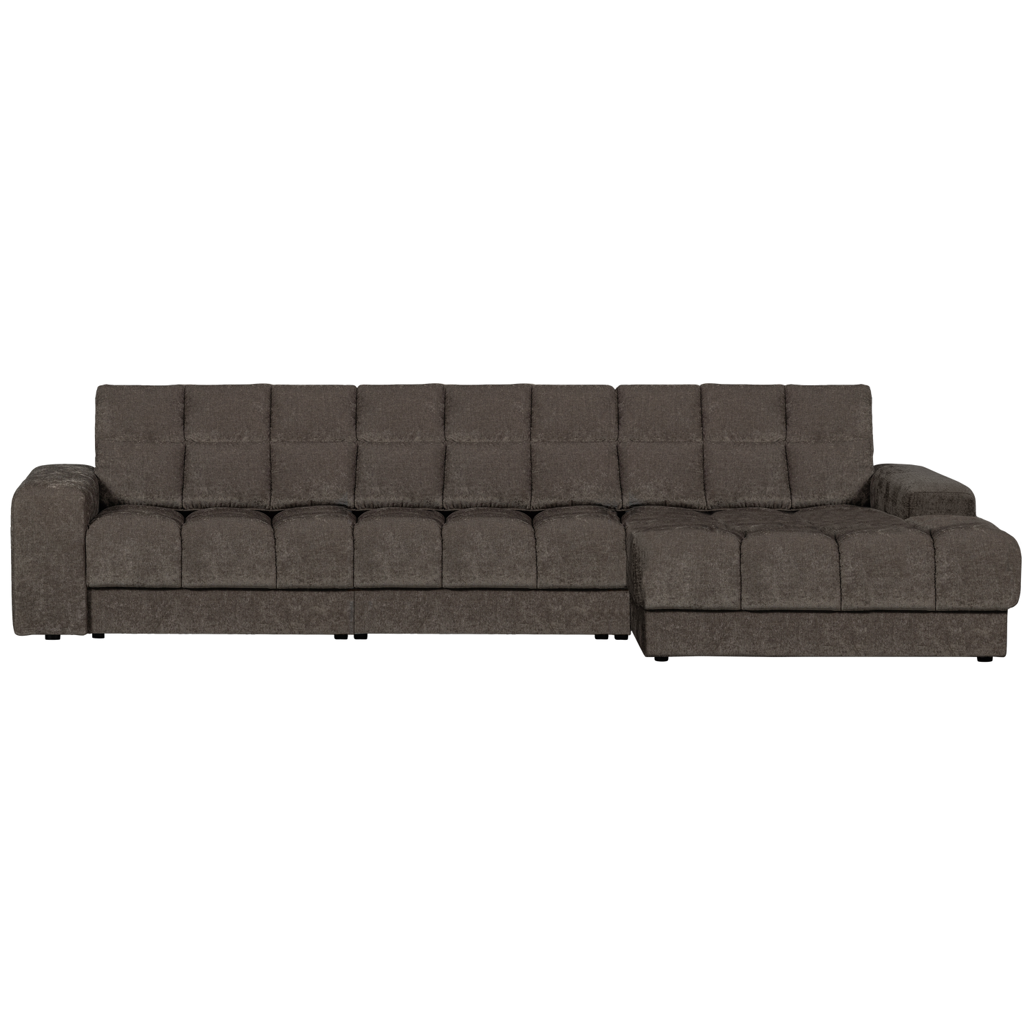 SECOND DATE CHAISE LONGUE RECHTS VINTAGE WARMES GRAU