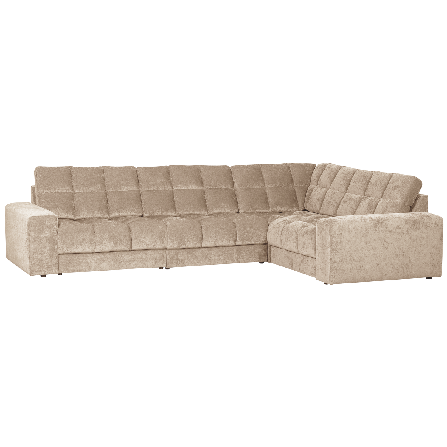 SECOND DATE ECKCOUCH RECHTS VINTAGE NOUGAT
