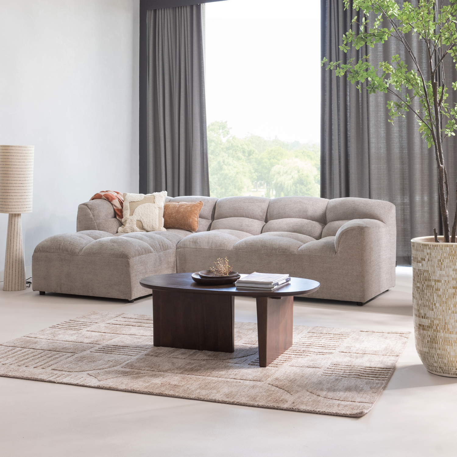 SEAM COUCHTISCH MANGO HOLZ DUNKELBRAUN