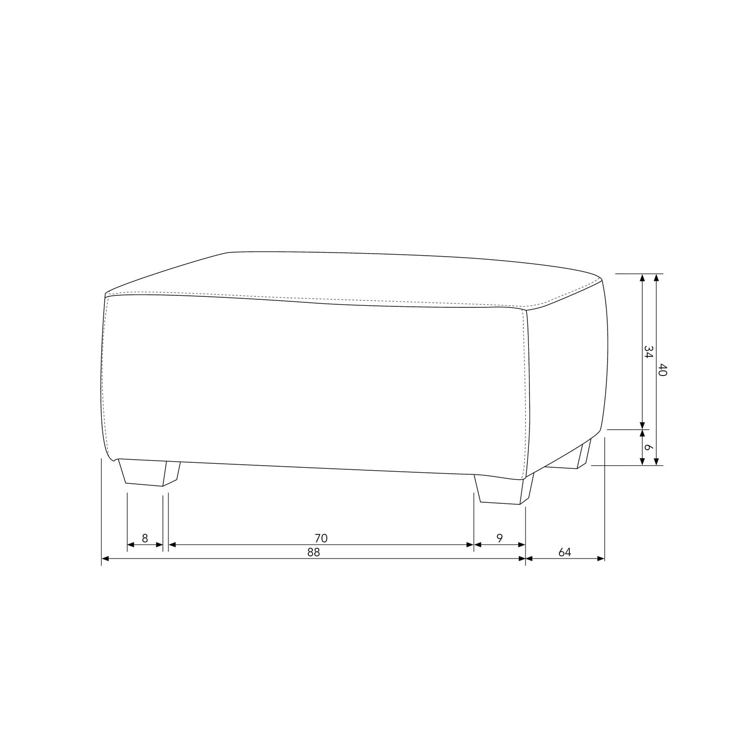 HOLLANDIA GARTENHOCKER OUTDOOR CARBON GRAU