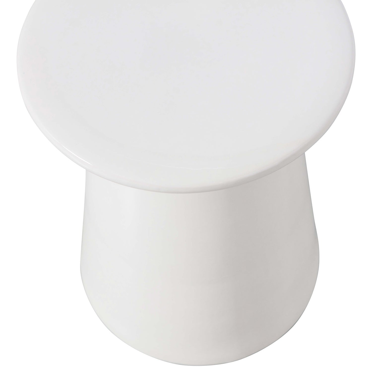 BUTTON BEISTELLTISCH KERAMIK WEISS 45x35OCM