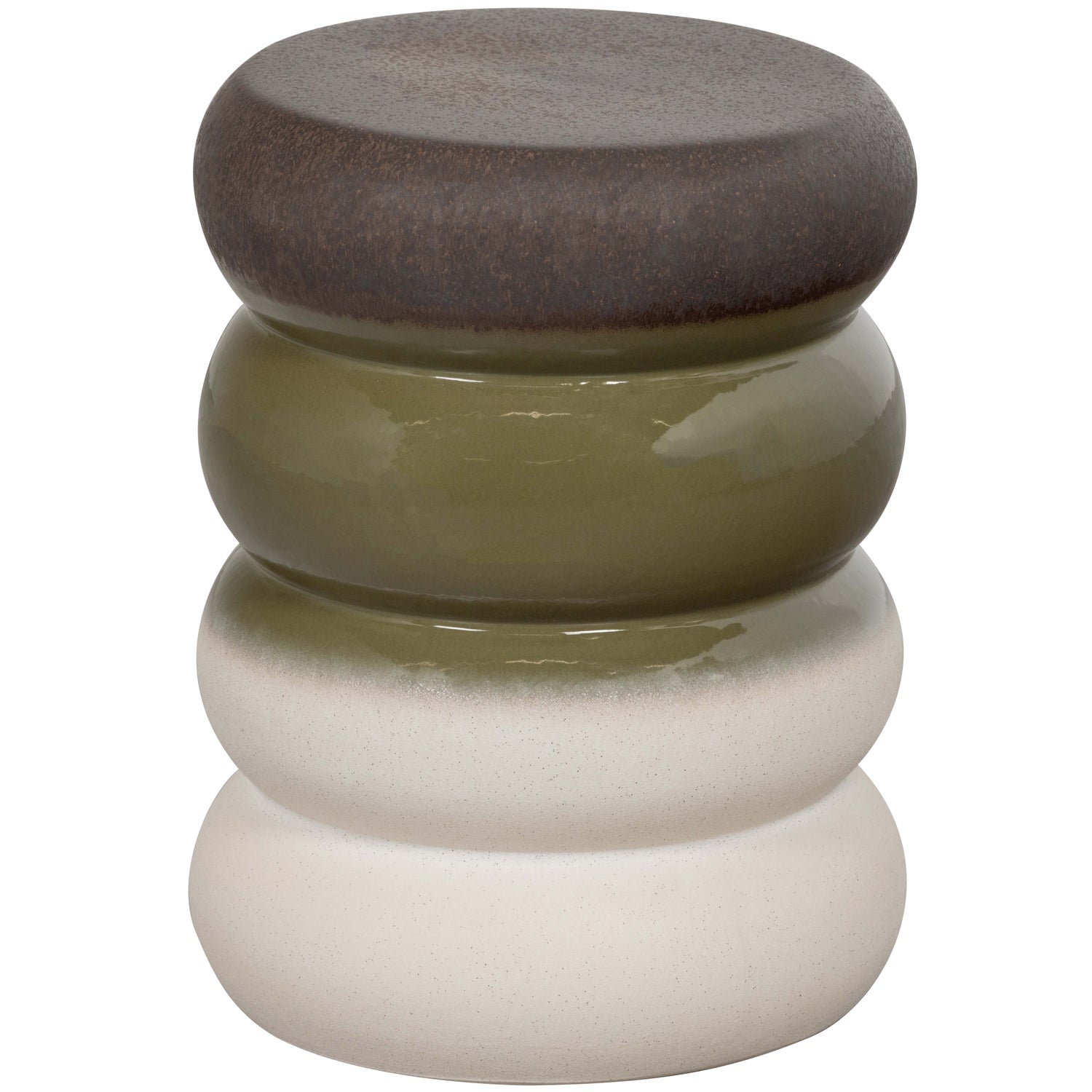 BULB BEISTELLTISCH KERAMIK GRUN MELANGE 44x34OCM