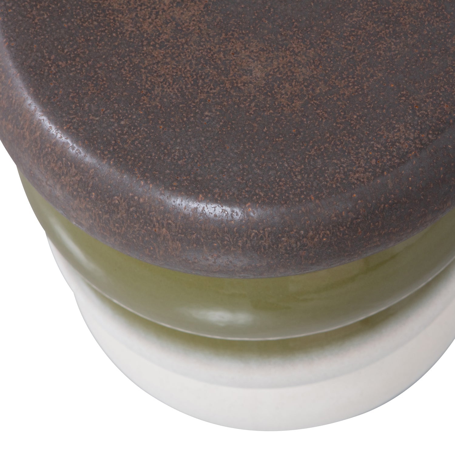 BULB BEISTELLTISCH KERAMIK GRUN MELANGE 44x34OCM