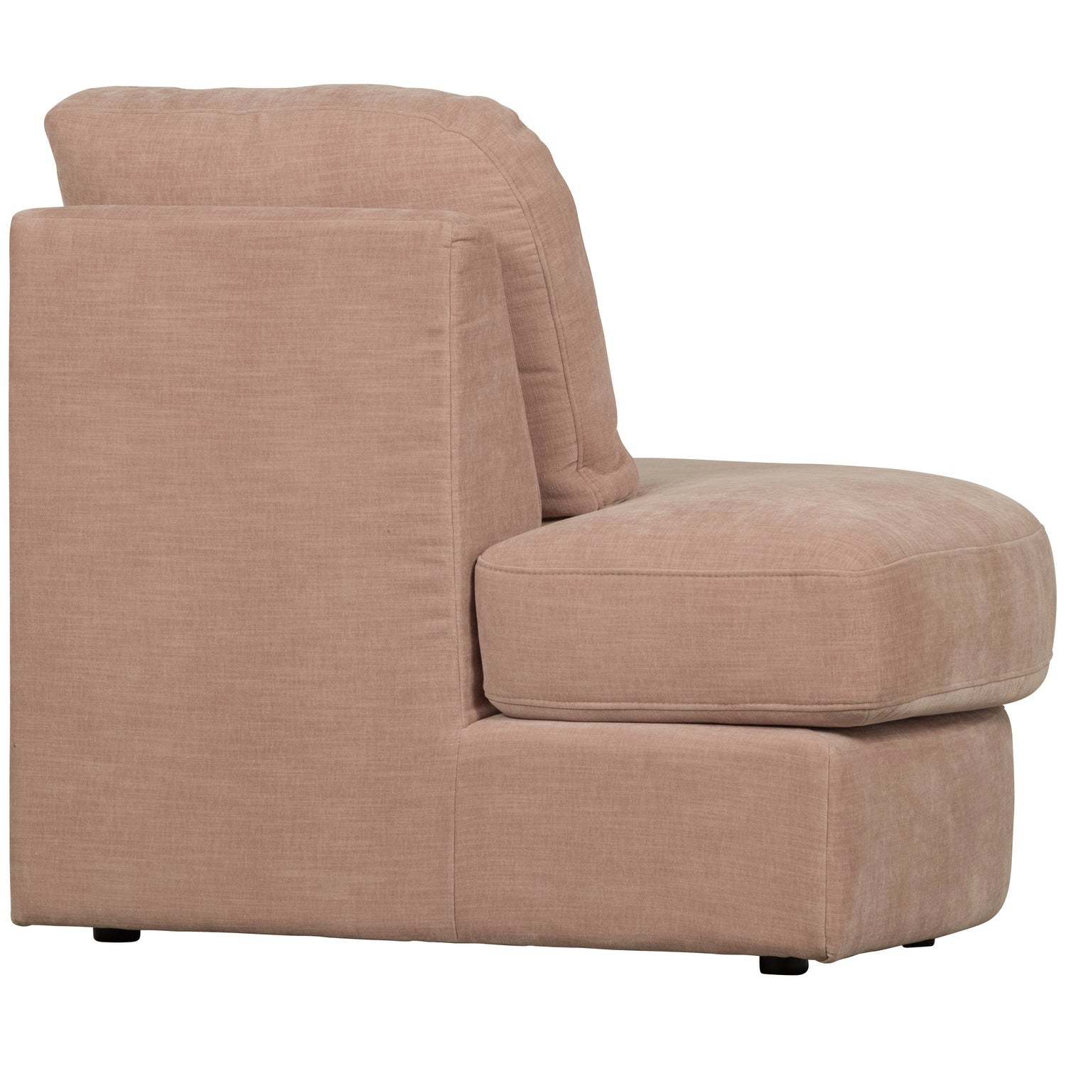 FAMILY 1-SEAT ELEMENT RUNDE ECKE LINKS GEWEBTER STOF ROSA