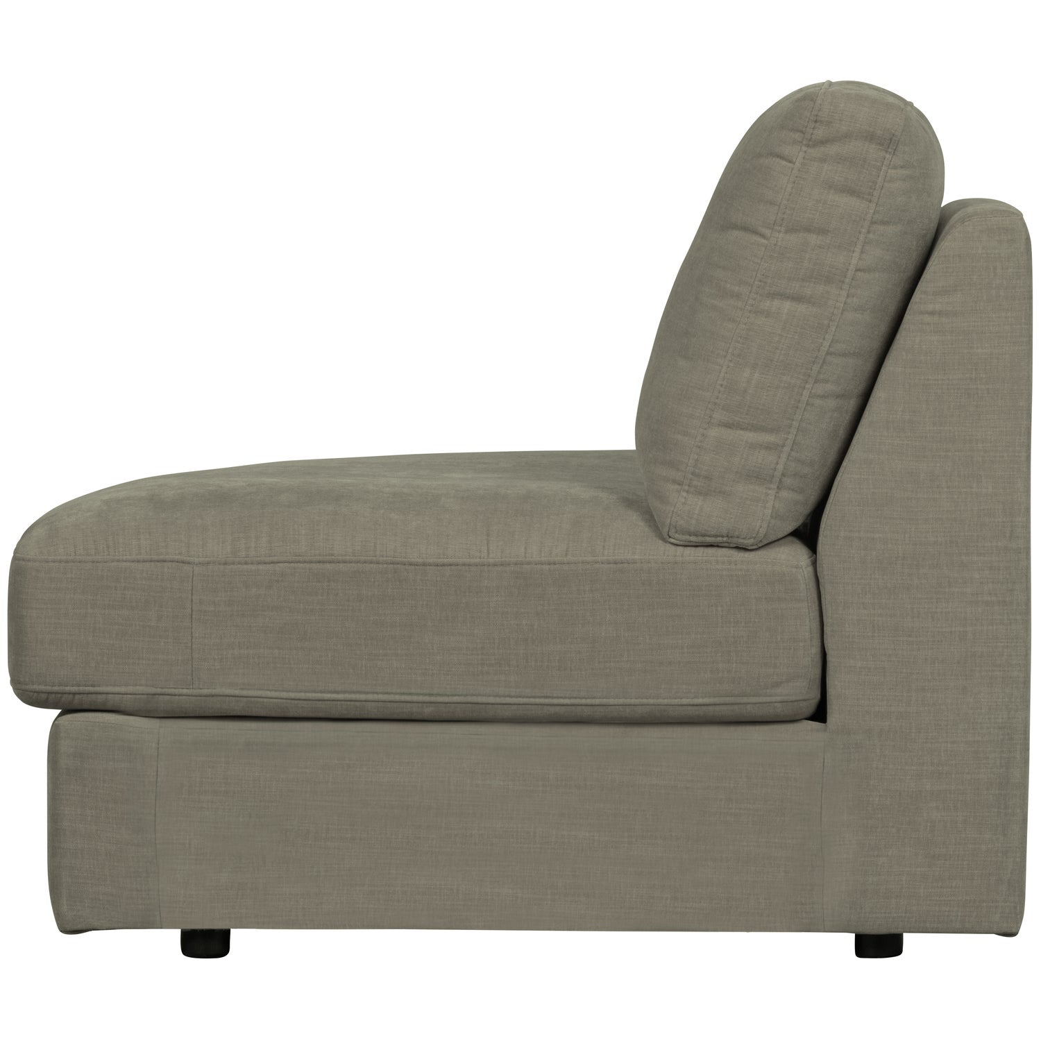 FAMILY 1-SEAT ELEMENT RUNDE ECKELINKS GEWEBTERSTOF WARM GREY
