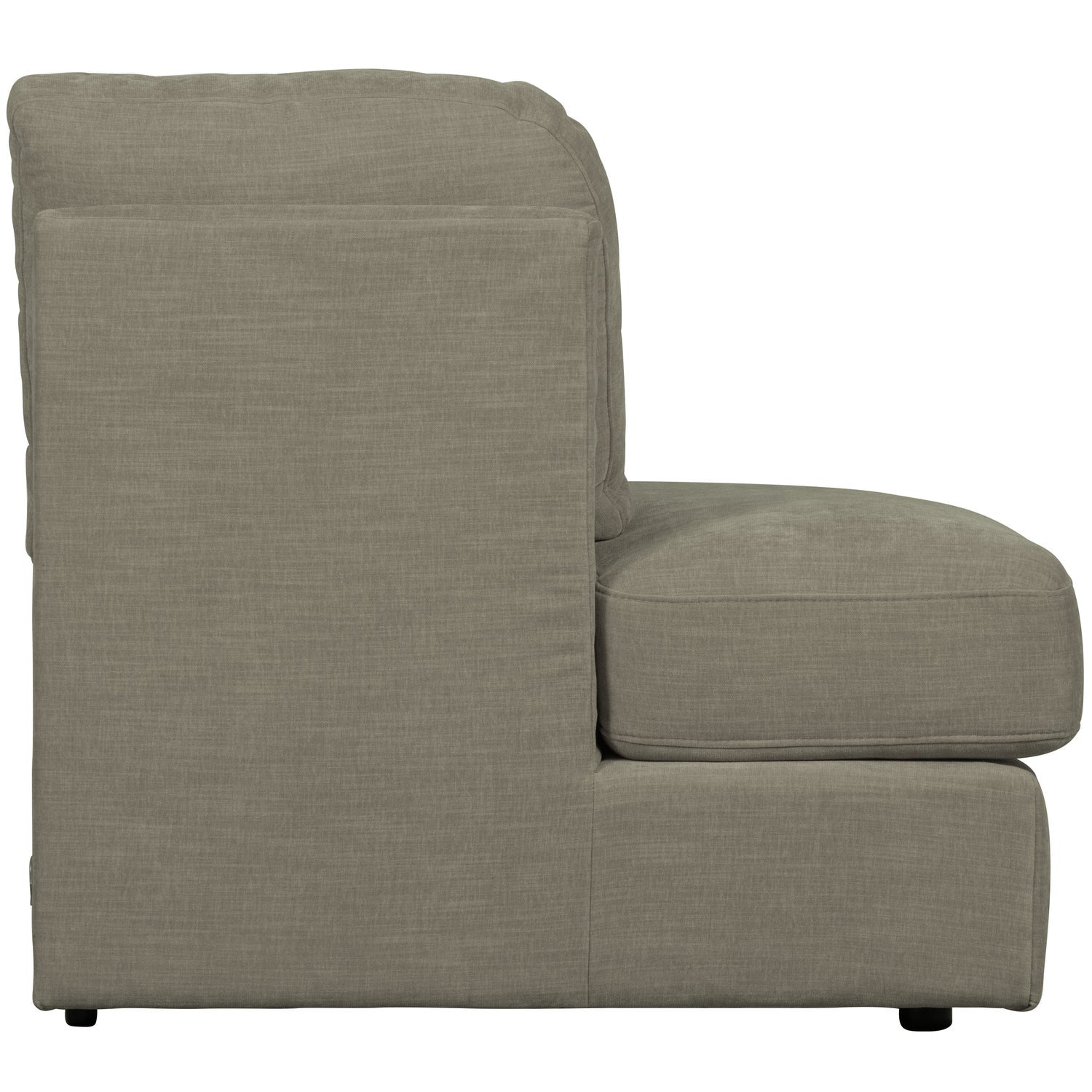FAMILY 1-SEAT ELEMENT RUNDE ECKELINKS GEWEBTERSTOF WARM GREY