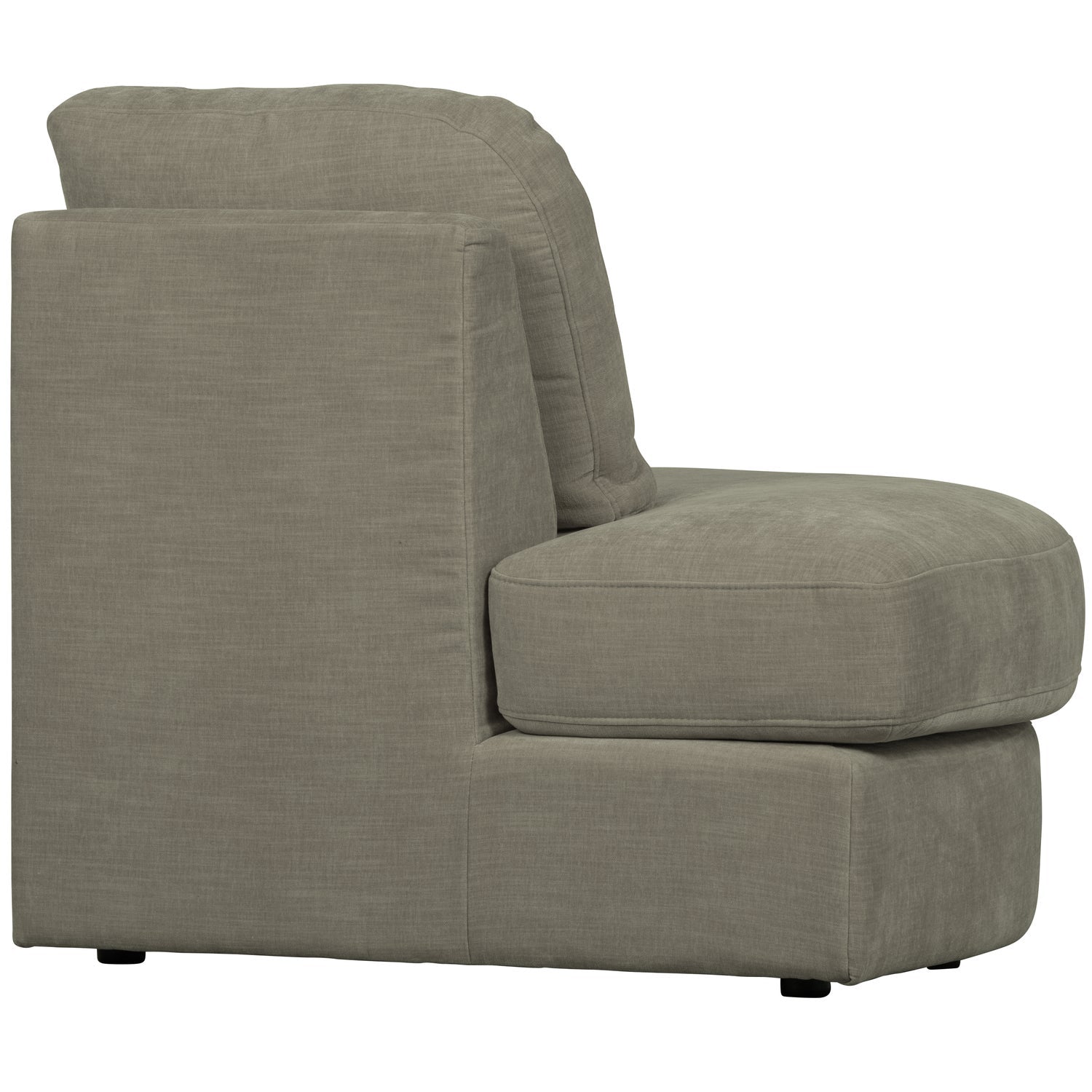 FAMILY 1-SEAT ELEMENT RUNDE ECKELINKS GEWEBTERSTOF WARM GREY