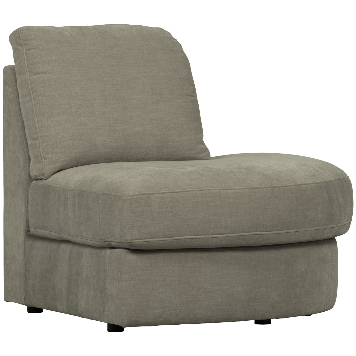 FAMILY 1-SEAT ELEMENT RUNDE ECKERECHTS GEWEBTERSTOF WARMGRAU