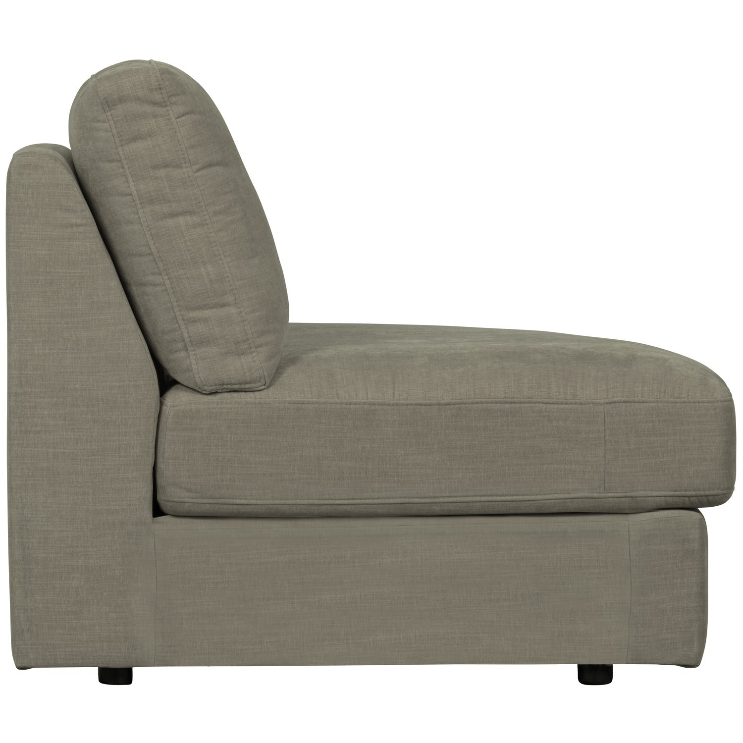 FAMILY 1-SEAT ELEMENT RUNDE ECKERECHTS GEWEBTERSTOF WARMGRAU