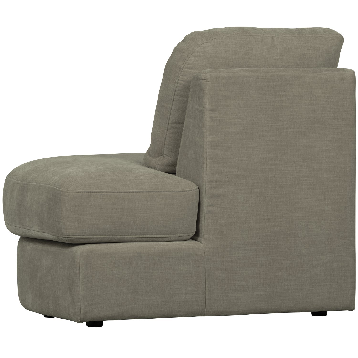 FAMILY 1-SEAT ELEMENT RUNDE ECKERECHTS GEWEBTERSTOF WARMGRAU
