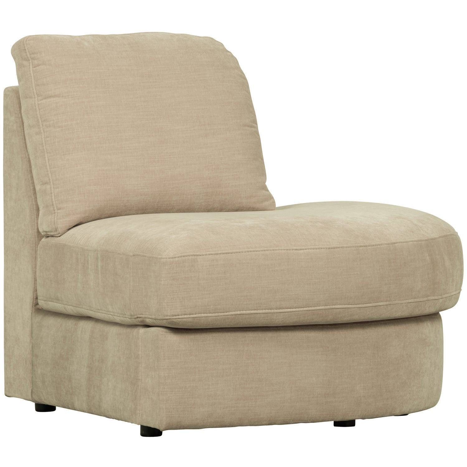 FAMILY 1-SEAT ELEMENT RUNDE ECKE RECHTS GEWEBTER STOF SAND