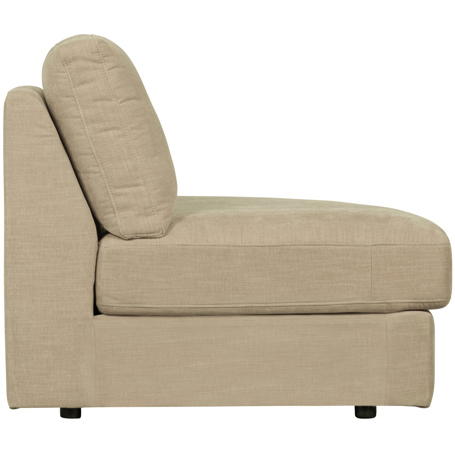 FAMILY 1-SEAT ELEMENT RUNDE ECKE RECHTS GEWEBTER STOF SAND