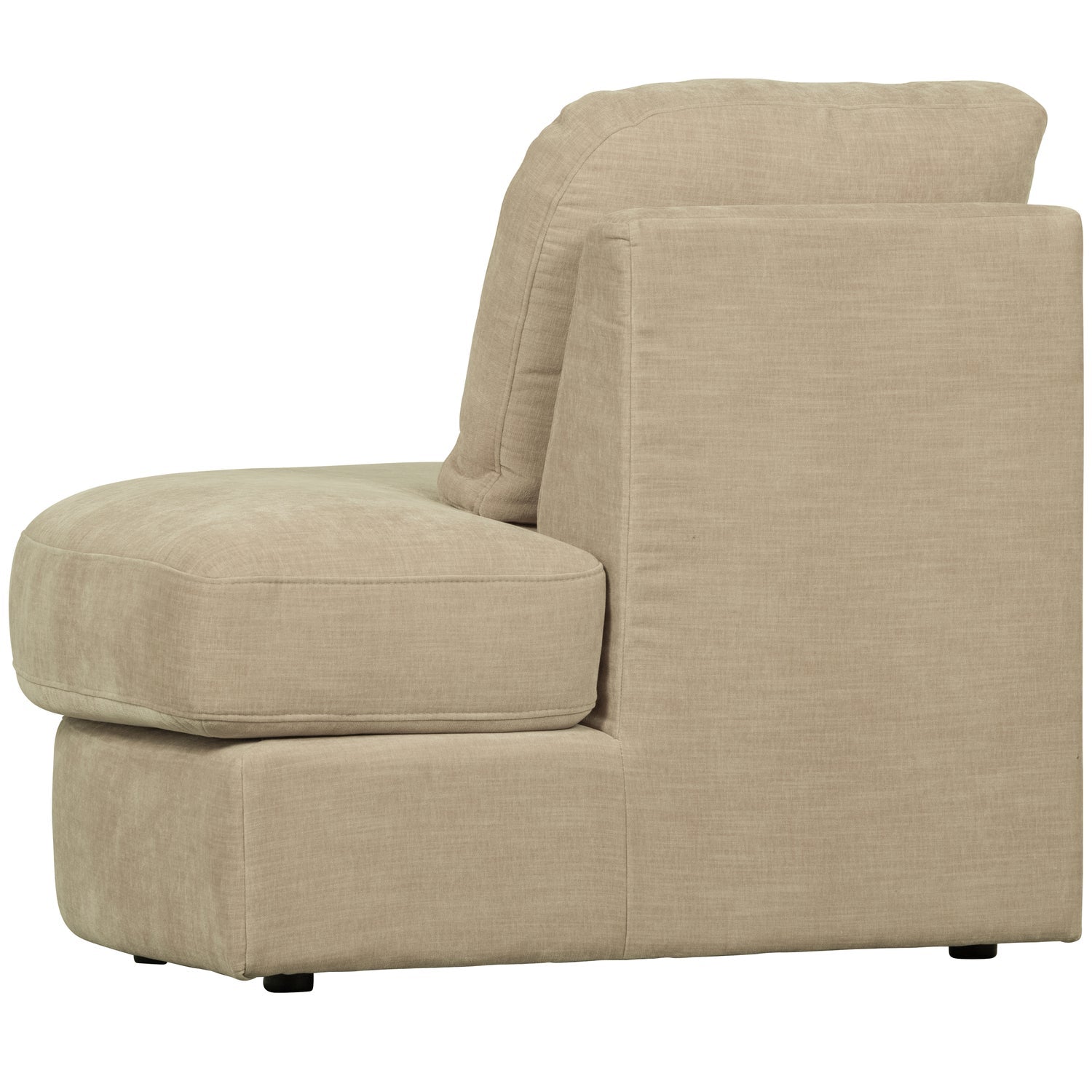 FAMILY 1-SEAT ELEMENT RUNDE ECKE RECHTS GEWEBTER STOF SAND