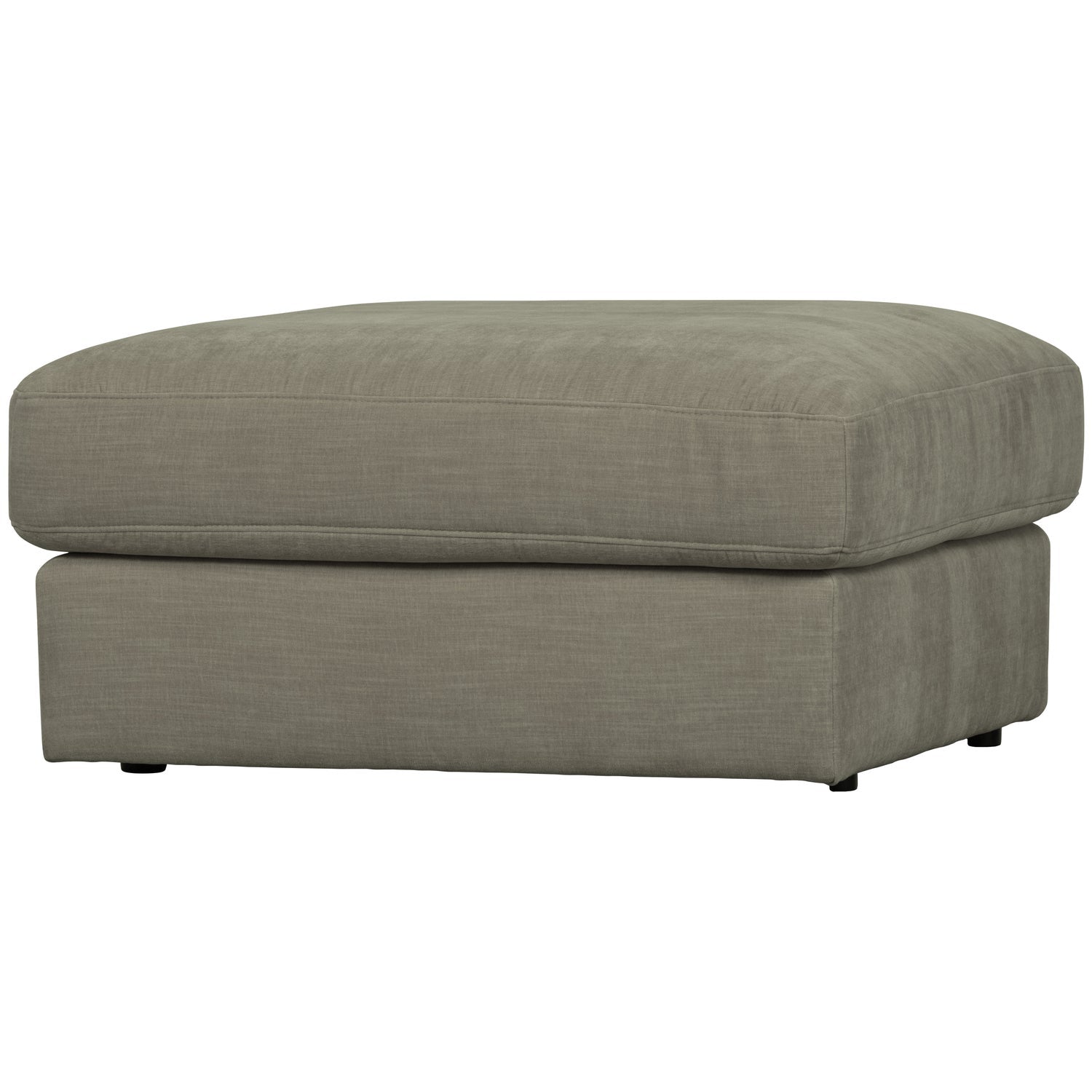 FAMILY HOCKER GEWEBTER STOF WARMGRAU