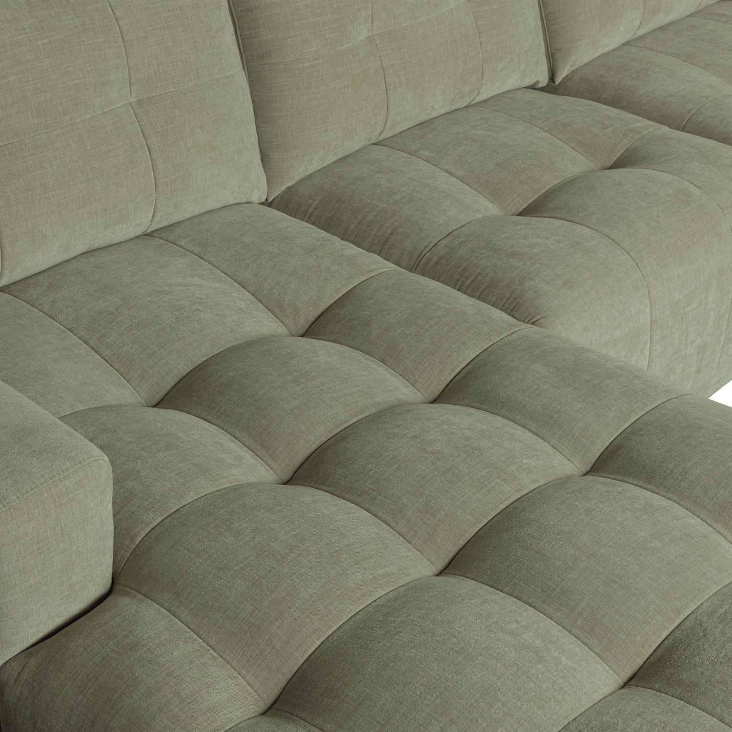 BAR CHAISE LONGUE GEWEBTER STOF LINKS GRUN
