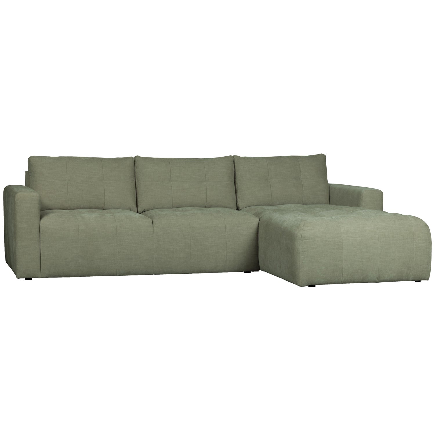 BAR CHAISE LONGUE GEWEBTER STOF RECHTS GRUN