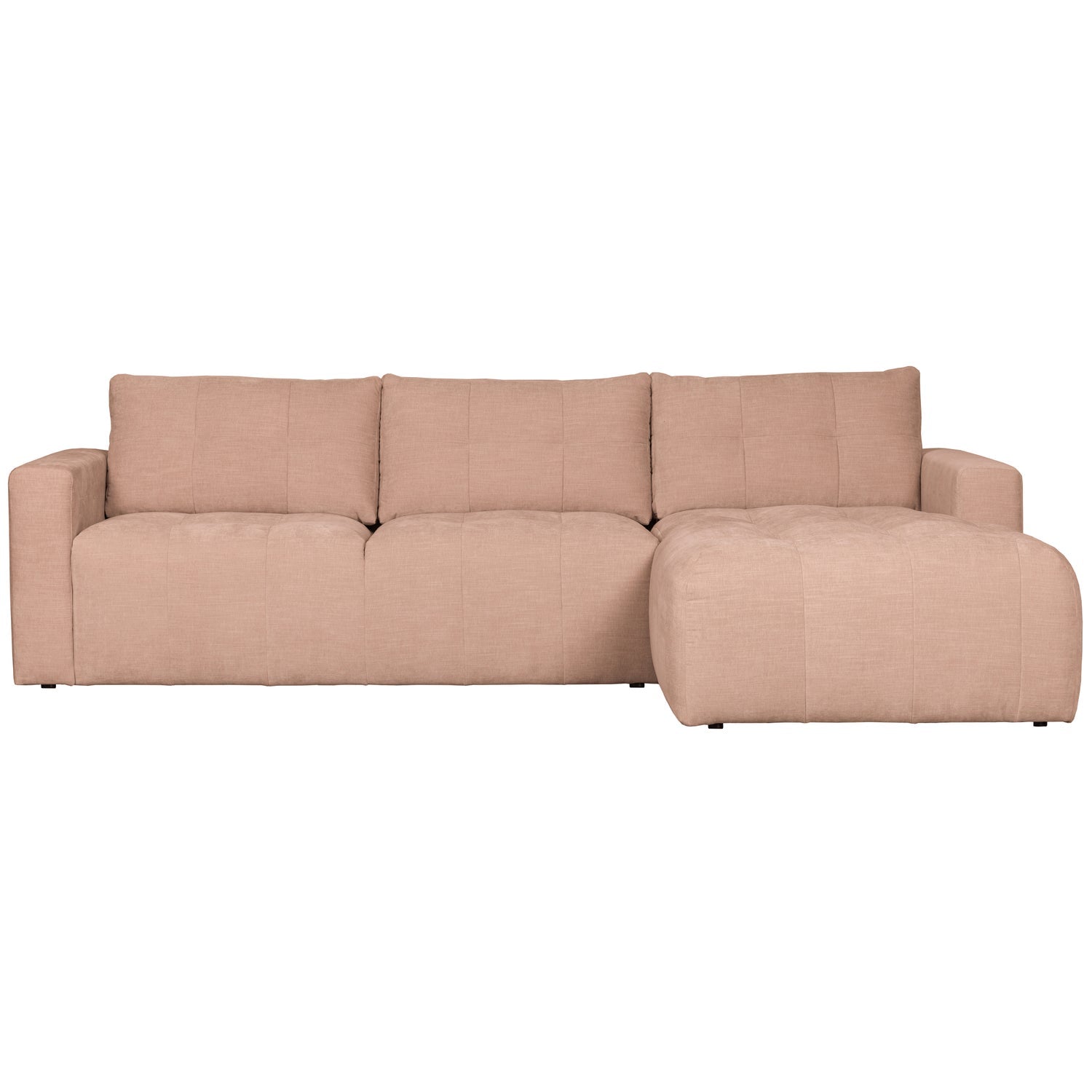 BAR CHAISE LONGUE GEWEBTER STOF RECHTS ROSA