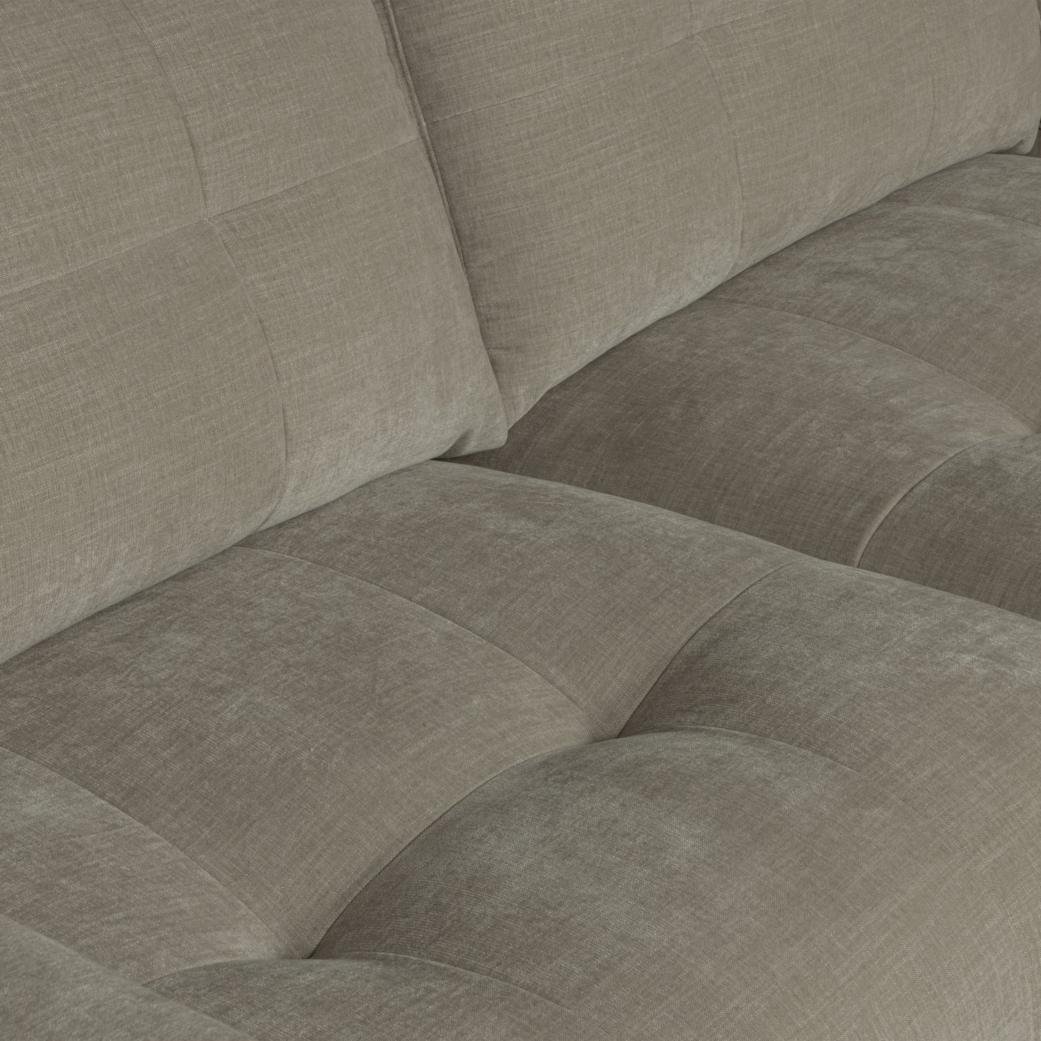 BAR CHAISE LONGUE GEWEBTER STOF RECHTS WARMGRAU